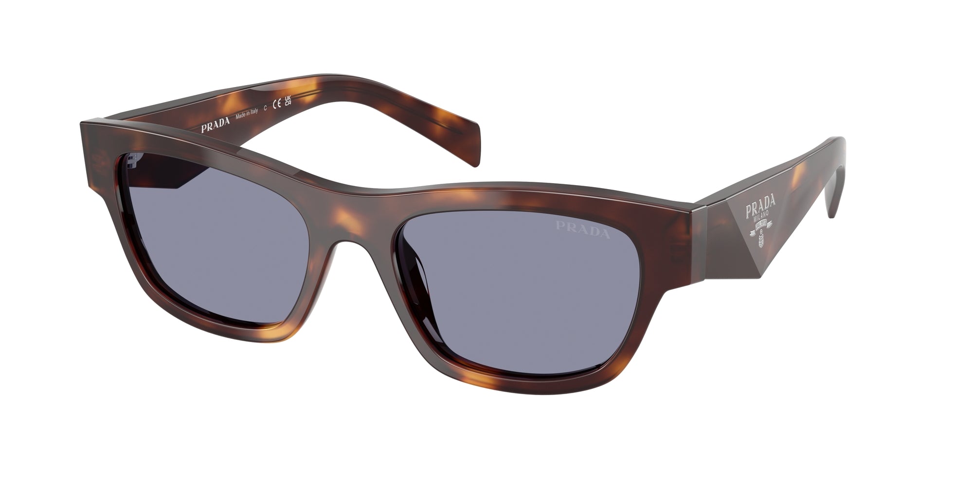 Prada Donna Prada PR B09S 15W03N Occhiali da sole Acetato Tartaruga Grigio Farfalla Normale