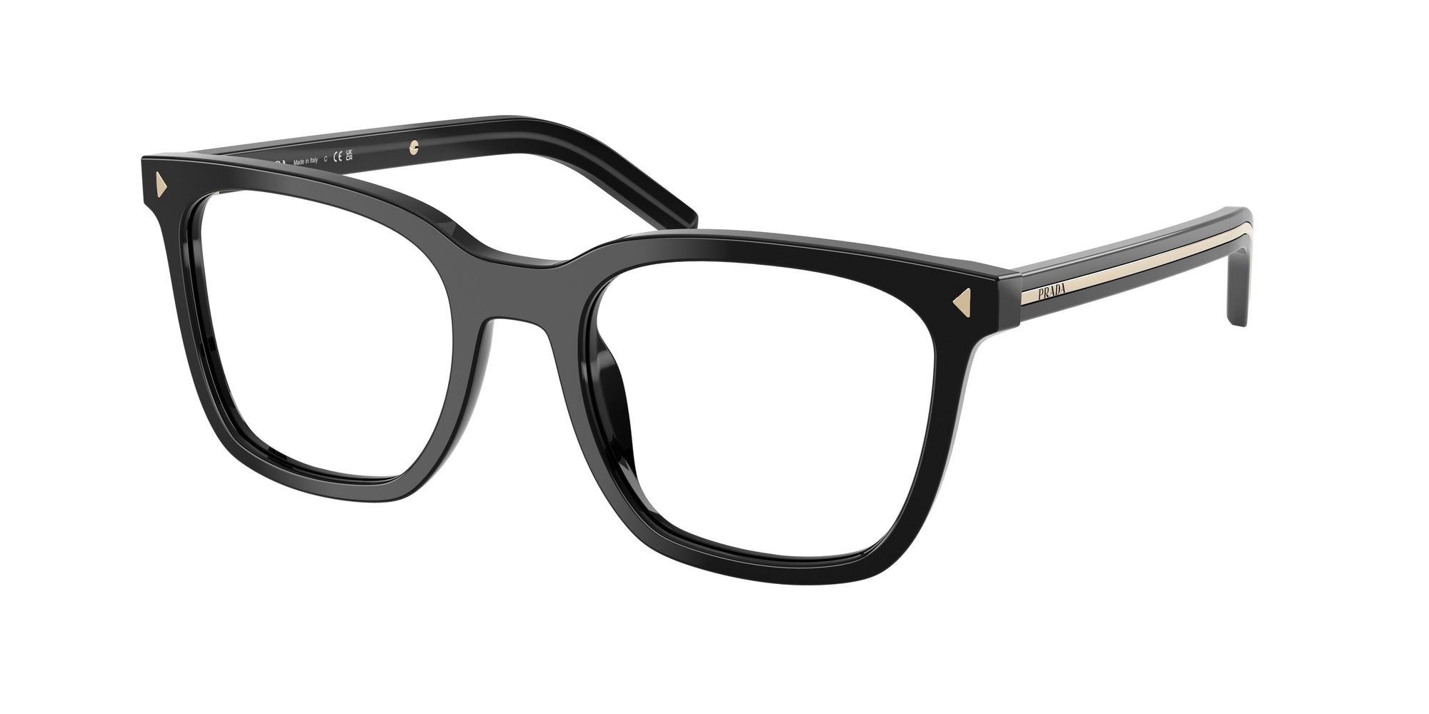 Prada Donna Prada PR B11V 16K1O1 Montature da vista Acetato Nero Pillow Normale Prada Donna Prada PR B11V 16K1O1 Montature da vista Acetato Nero Pillow Normale