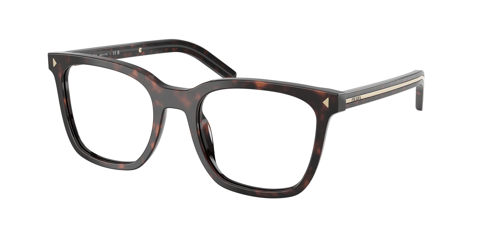 Prada Donna Prada PR B11V 17N1O1 Montature da vista Acetato Tartaruga Pillow Normale