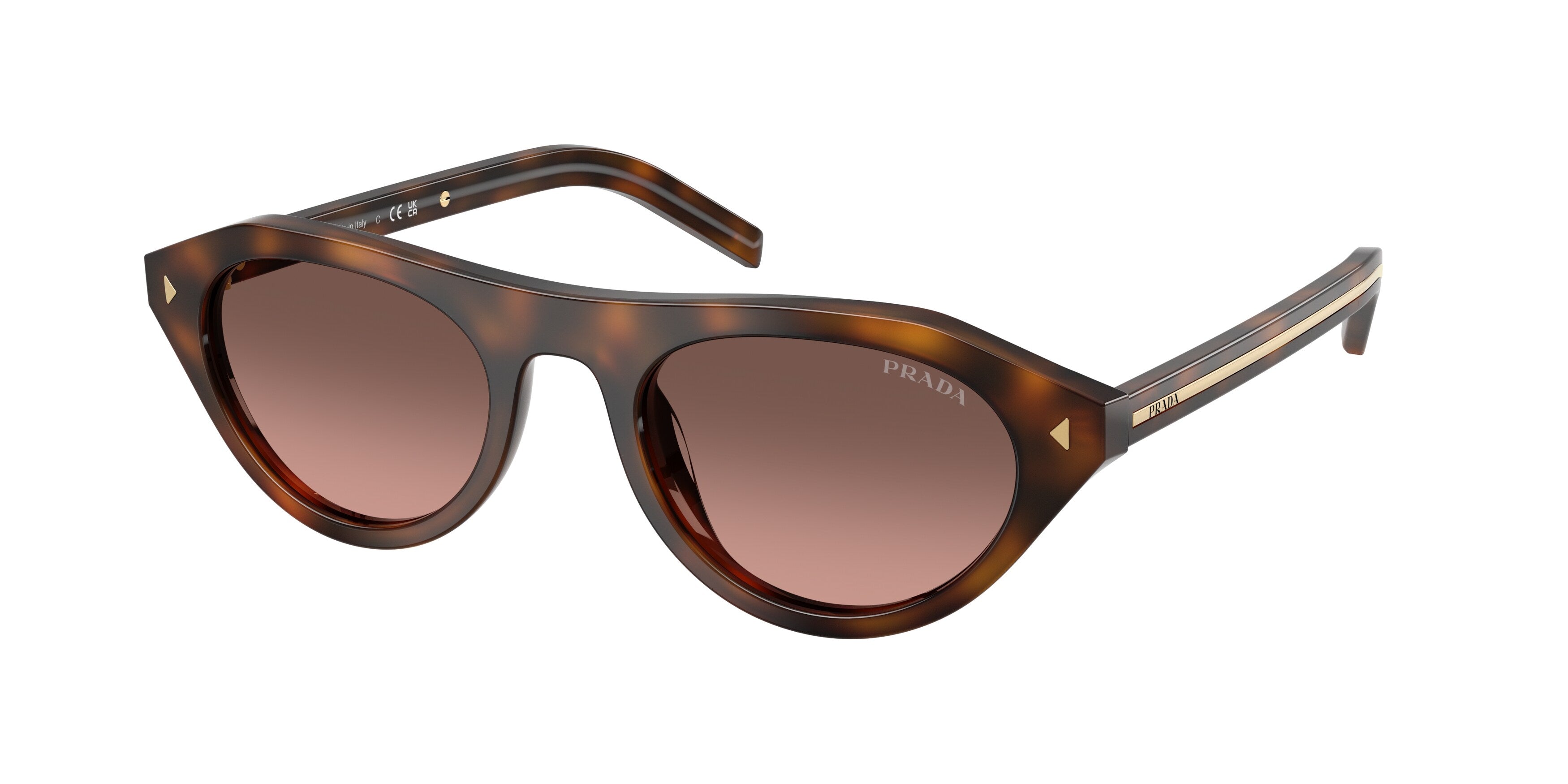 Prada Donna Prada PR B15S 20D11C Occhiali da sole Acetato Tartaruga Marrone Geometrica Normale Sfumato Prada Donna Prada PR B15S 20D11C Occhiali da sole Acetato Tartaruga Marrone Geometrica Normale Sfumato