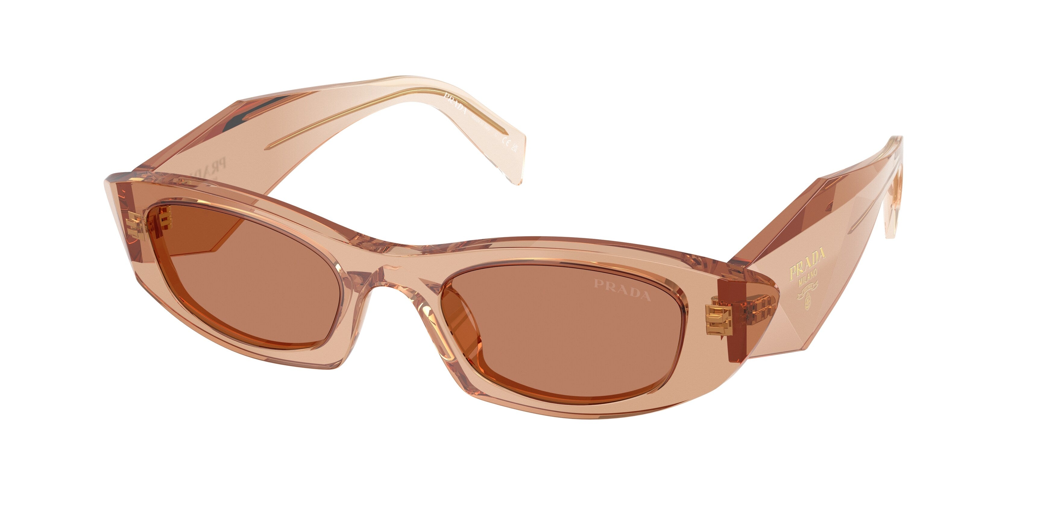 Prada Donna Prada PR B16S 28E90Q Occhiali da sole Acetato Marrone Marrone Rotonda Normale