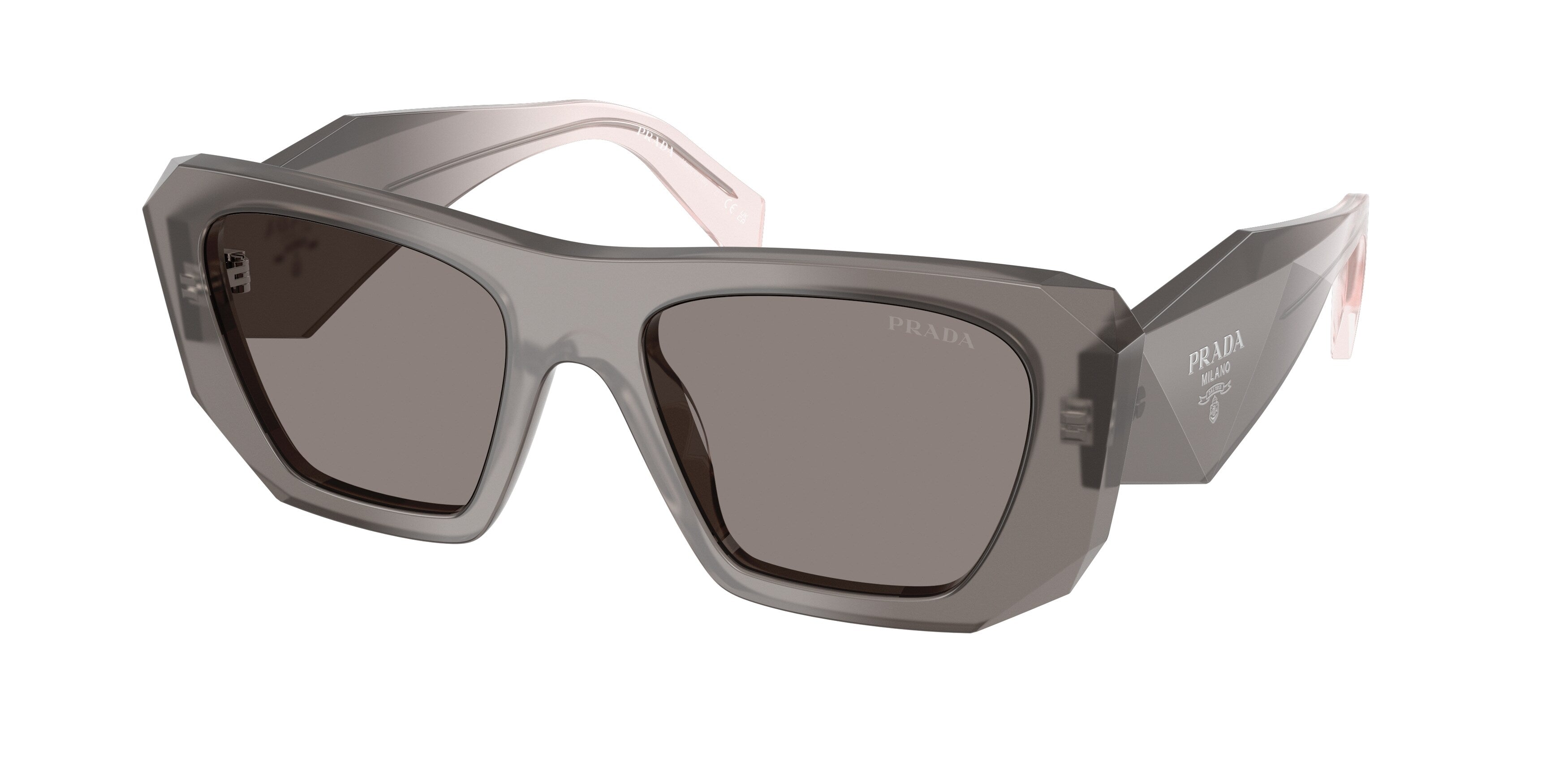Prada Donna Prada PR B18S 20F80Q Occhiali da sole Acetato Grigio Grigio Squadrata Normale