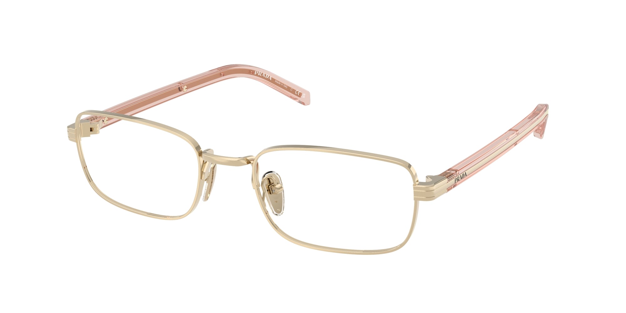 Prada Donna Prada PR B54V ACX1O1 Montature da vista Metallo Oro Squadrata Normale