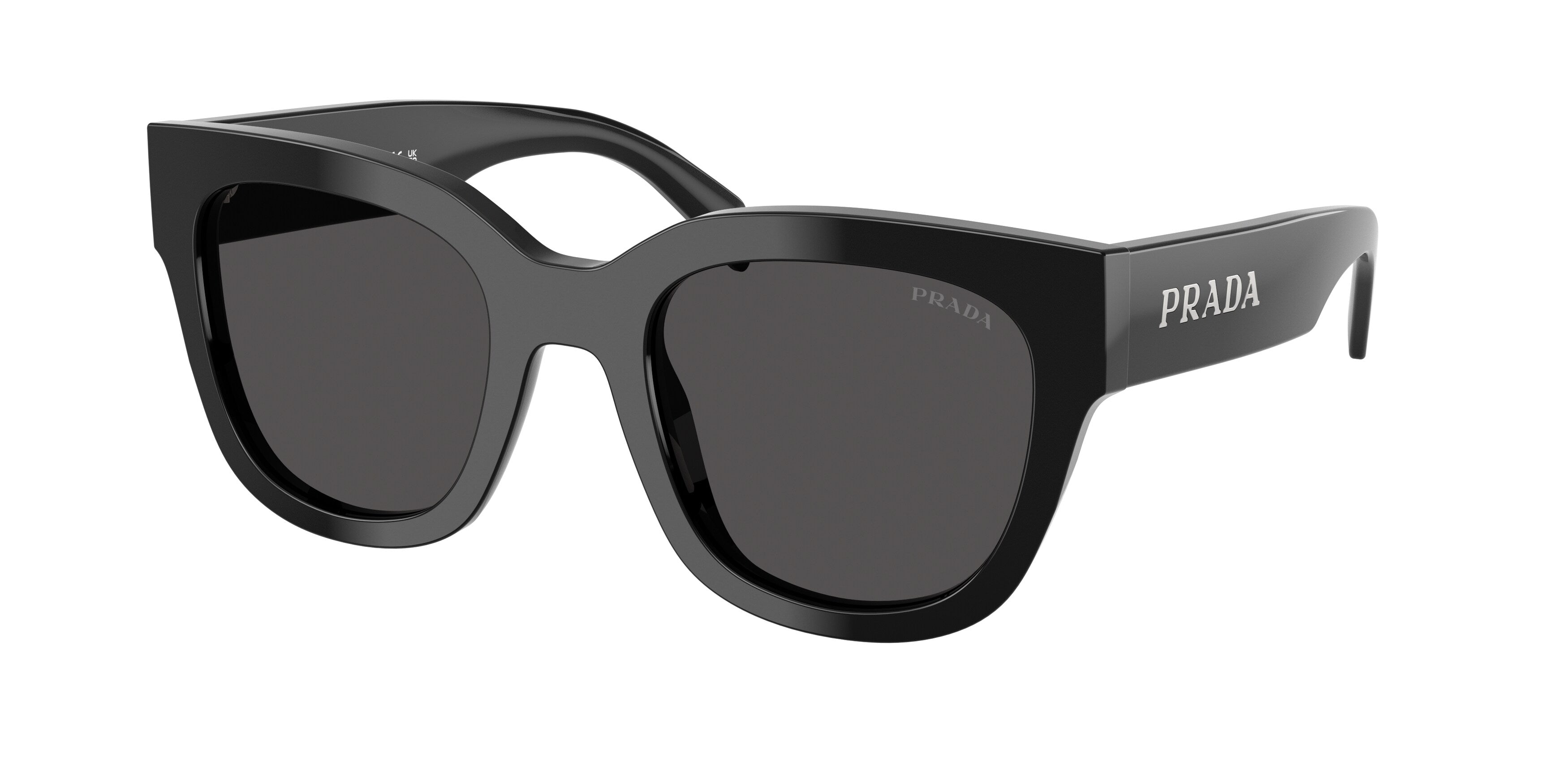 Prada Donna Prada PR C04S 16K08Z Occhiali da sole Acetato Nero Grigio Squadrata Normale