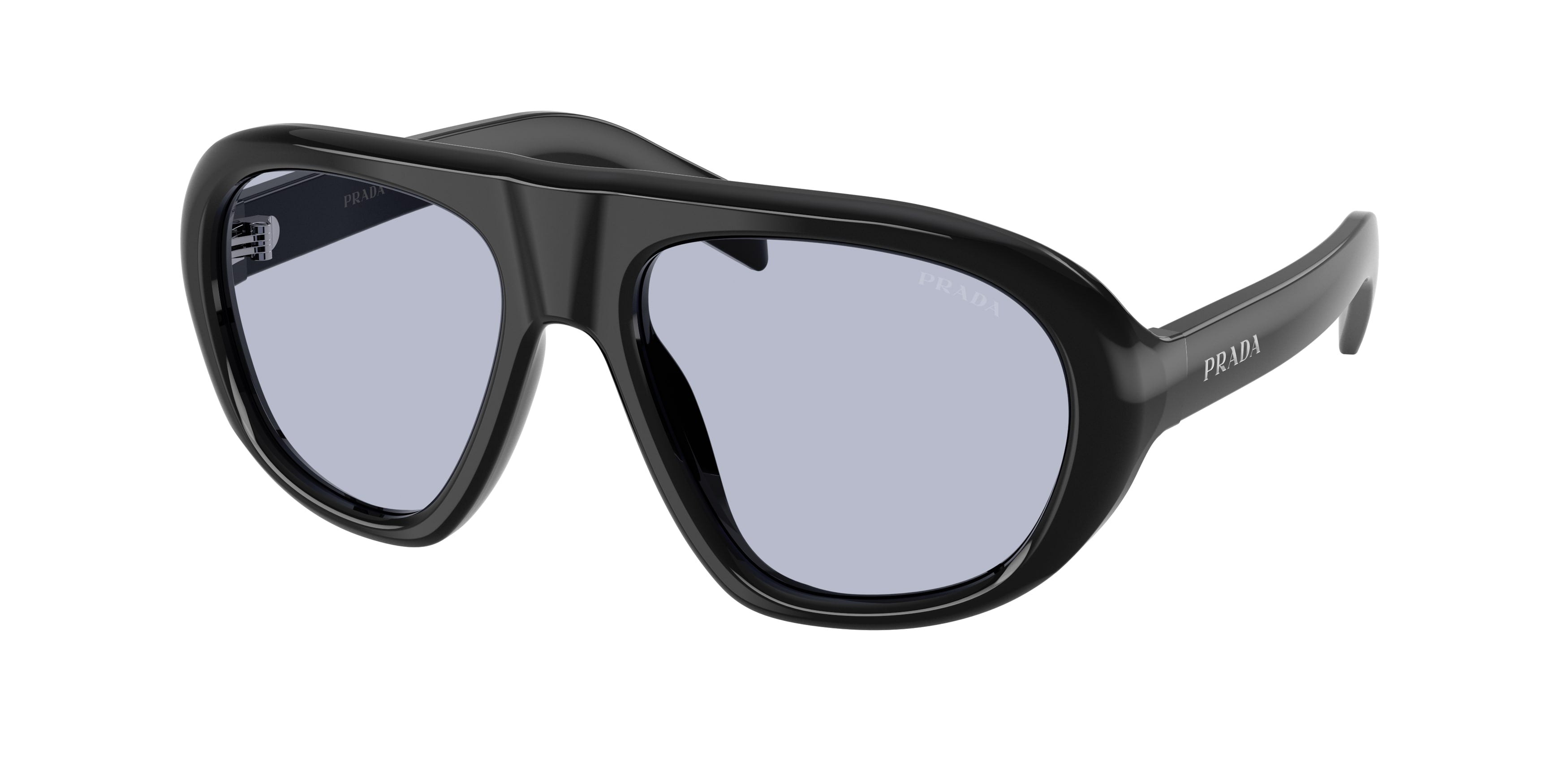 Prada Donna Prada PR C05S 16K30X Occhiali da sole Acetato Nero Blu Geometrica Normale