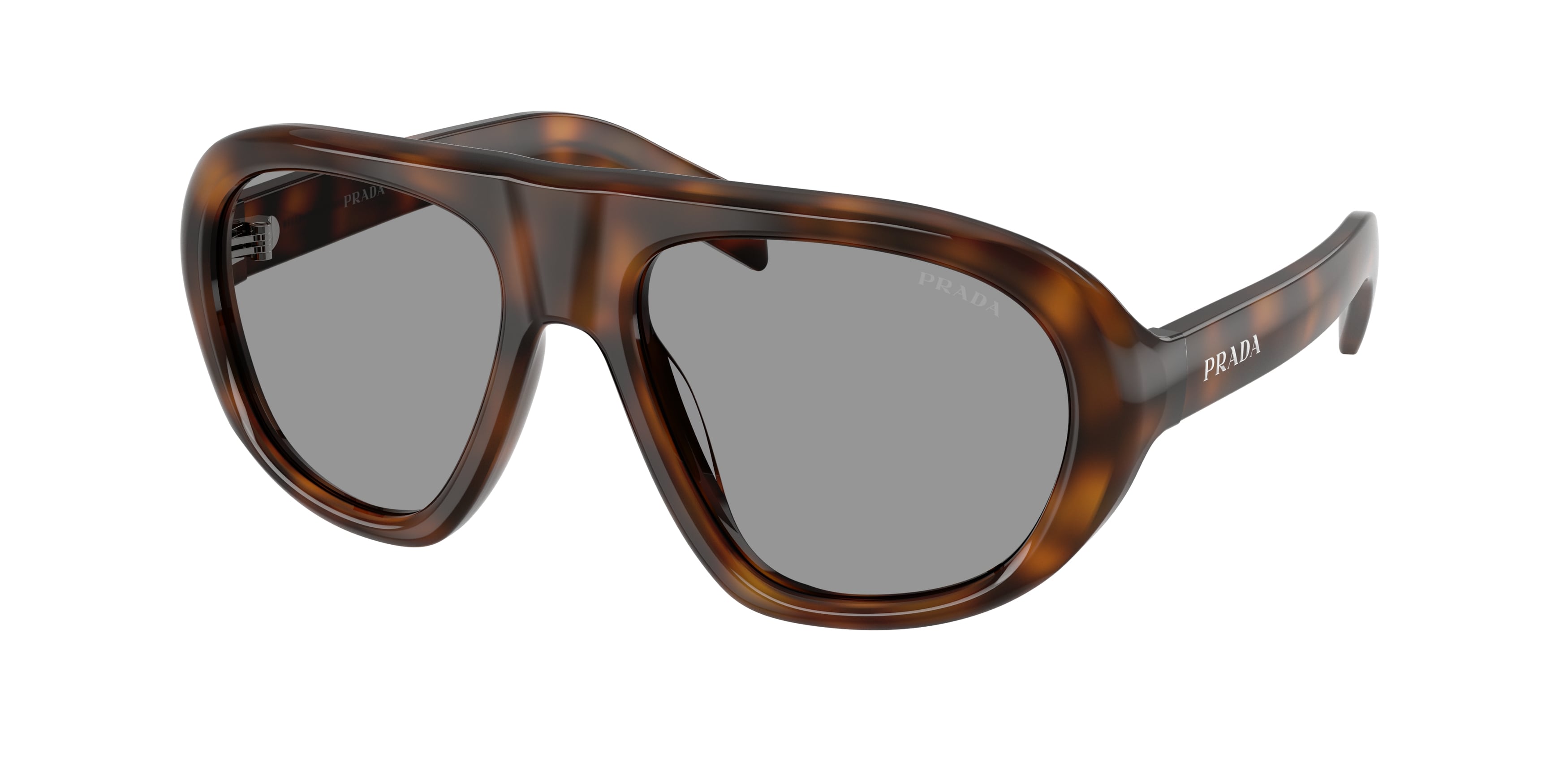 Prada Donna Prada PR C05S 20D50Q Occhiali da sole Acetato Havana Grigio Geometrica Normale