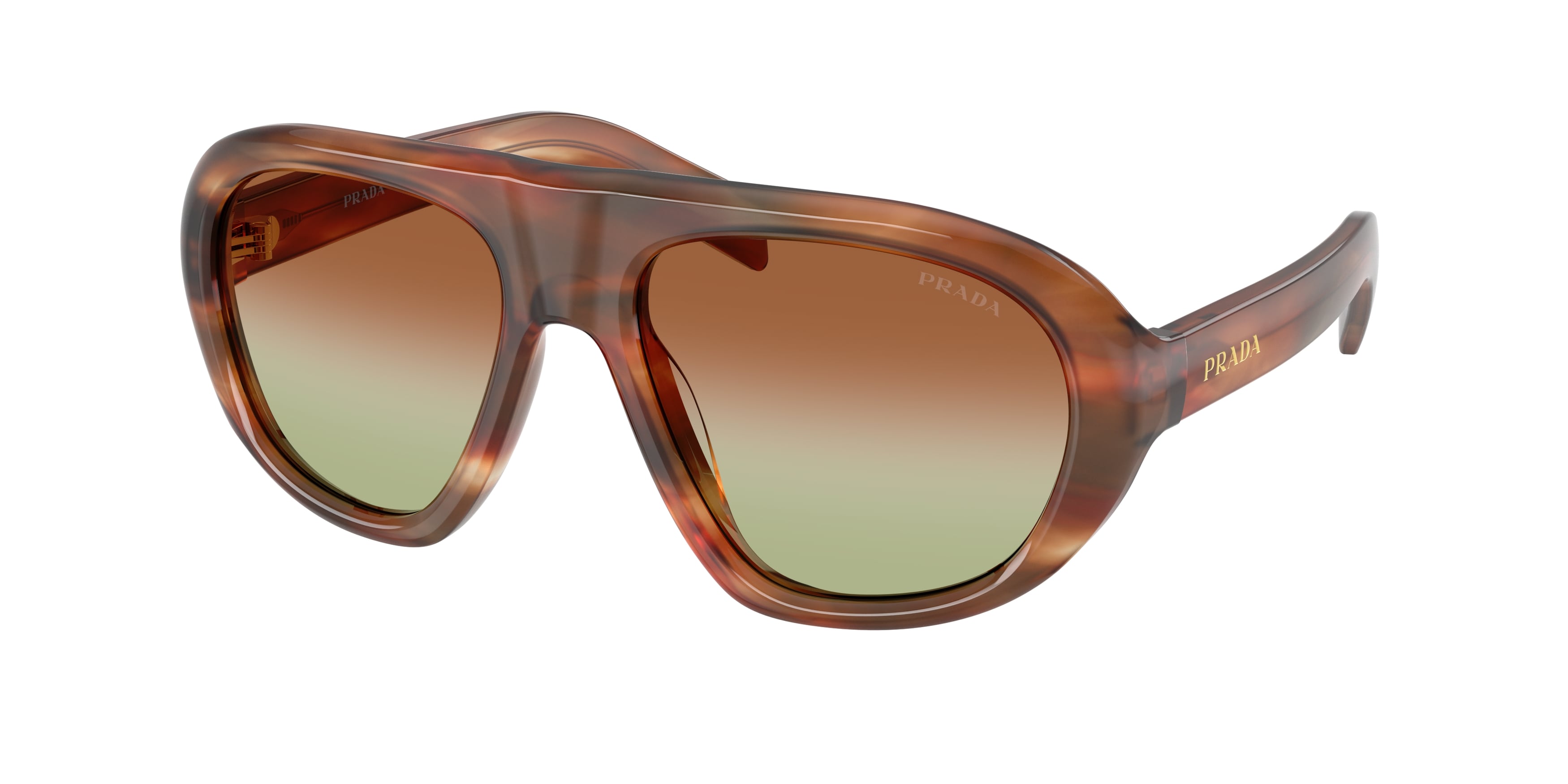 Prada Donna Prada PR C05S 24G70T Occhiali da sole Acetato Marrone Marrone Geometrica Normale Sfumato Prada Donna Prada PR C05S 24G70T Occhiali da sole Acetato Marrone Marrone Geometrica Normale Sfumato