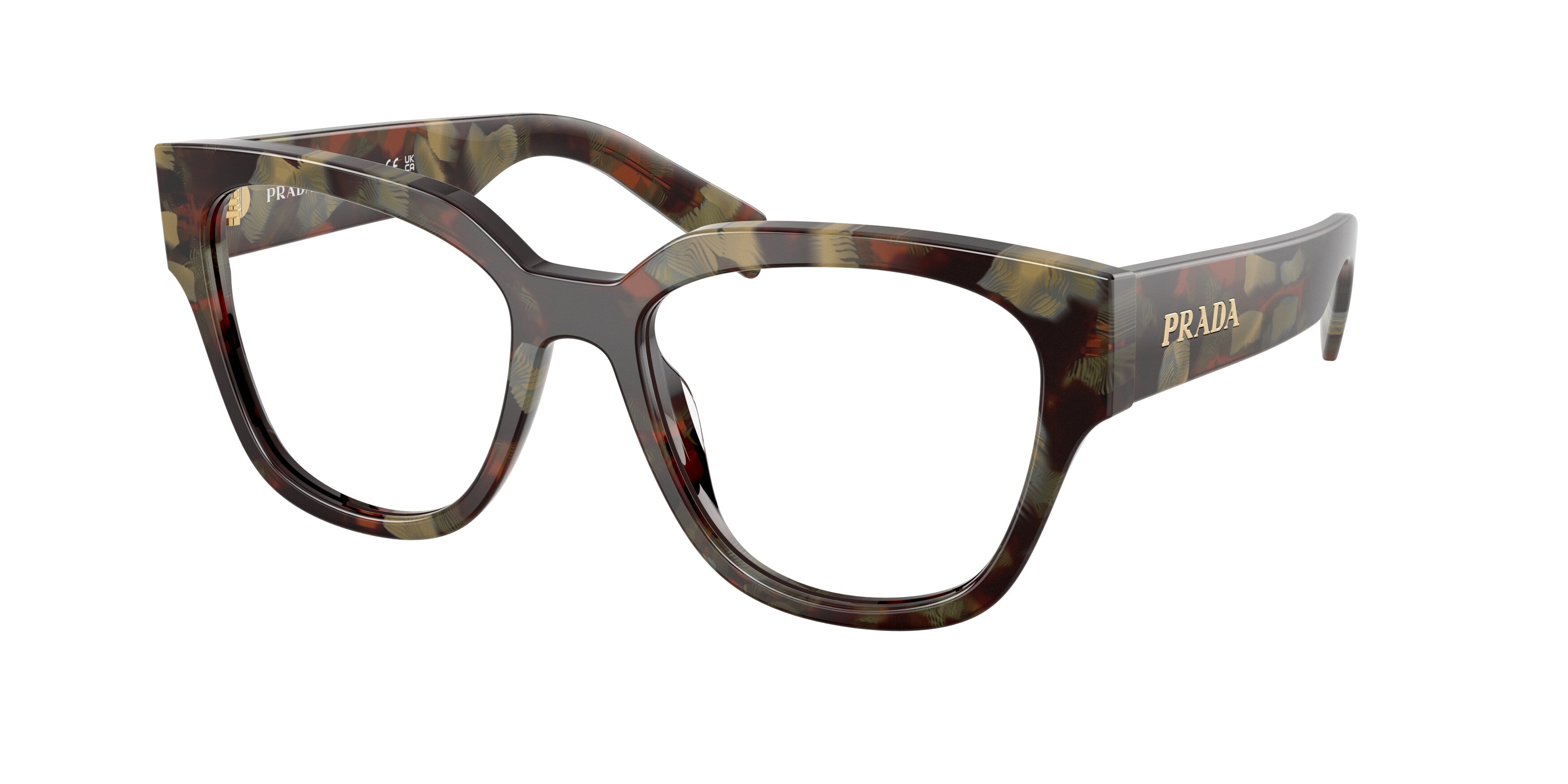 Prada Donna Prada PR C06V 22F1O1 Montature da vista Acetato Tartaruga Rotonda Normale Prada Donna Prada PR C06V 22F1O1 Montature da vista Acetato Tartaruga Rotonda Normale