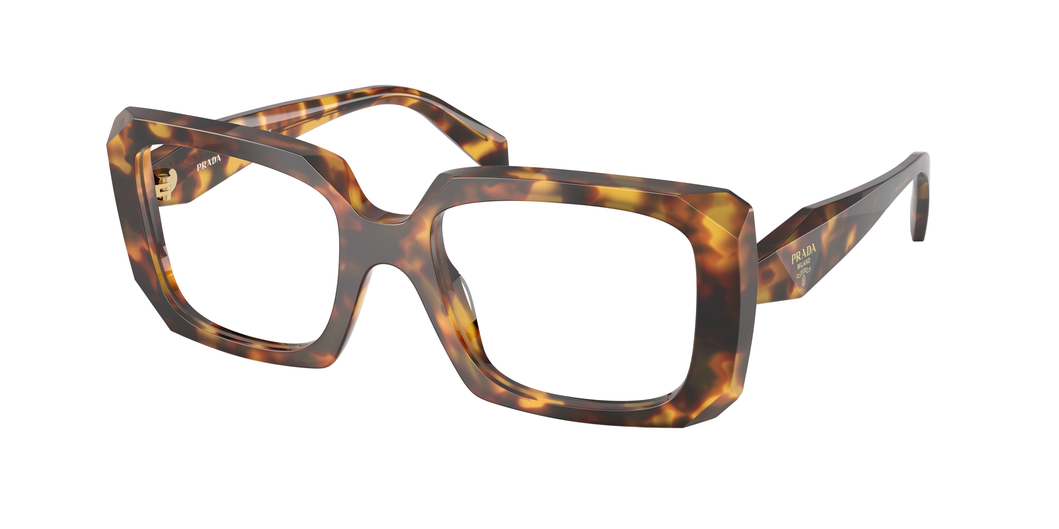 Prada Donna Prada PR C09V 14L1O1 Montature da vista Acetato Tartaruga Pillow Normale