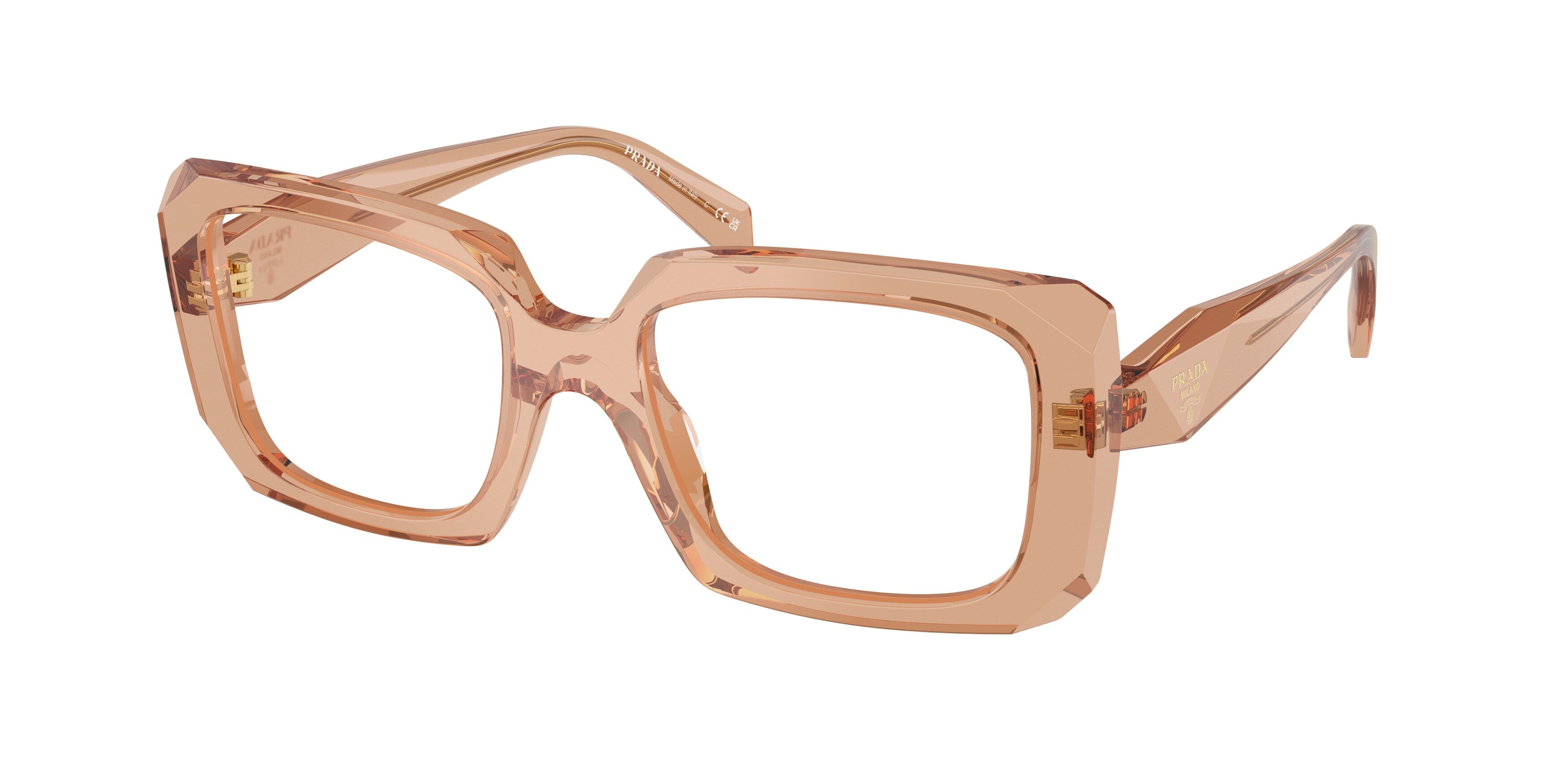 Prada Donna Prada PR C09V 20H1O1 Montature da vista Acetato Marrone Pillow Normale Prada Donna Prada PR C09V 20H1O1 Montature da vista Acetato Marrone Pillow Normale