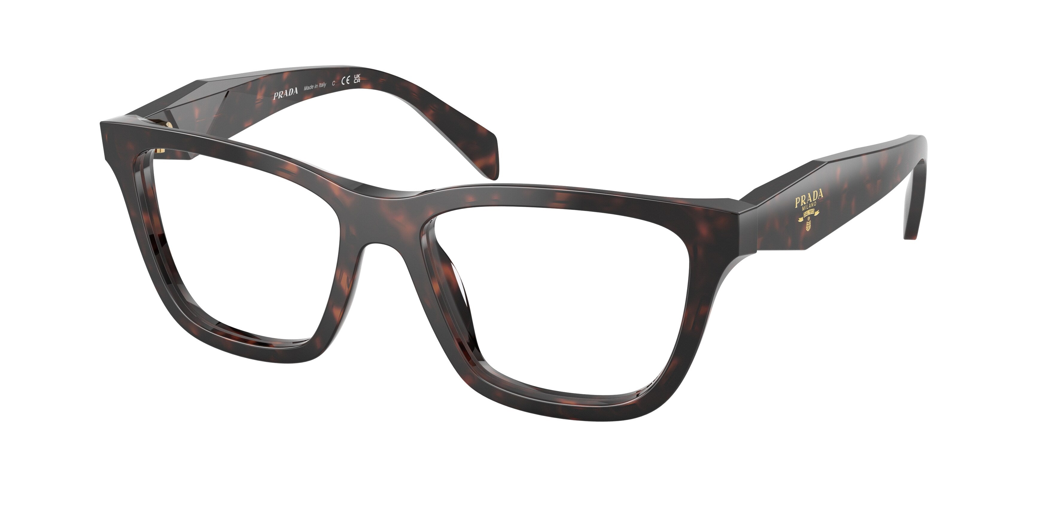 Prada Donna Prada PR C10V 17N1O1 Montature da vista Acetato Tartaruga Farfalla Normale Prada Donna Prada PR C10V 17N1O1 Montature da vista Acetato Tartaruga Farfalla Normale