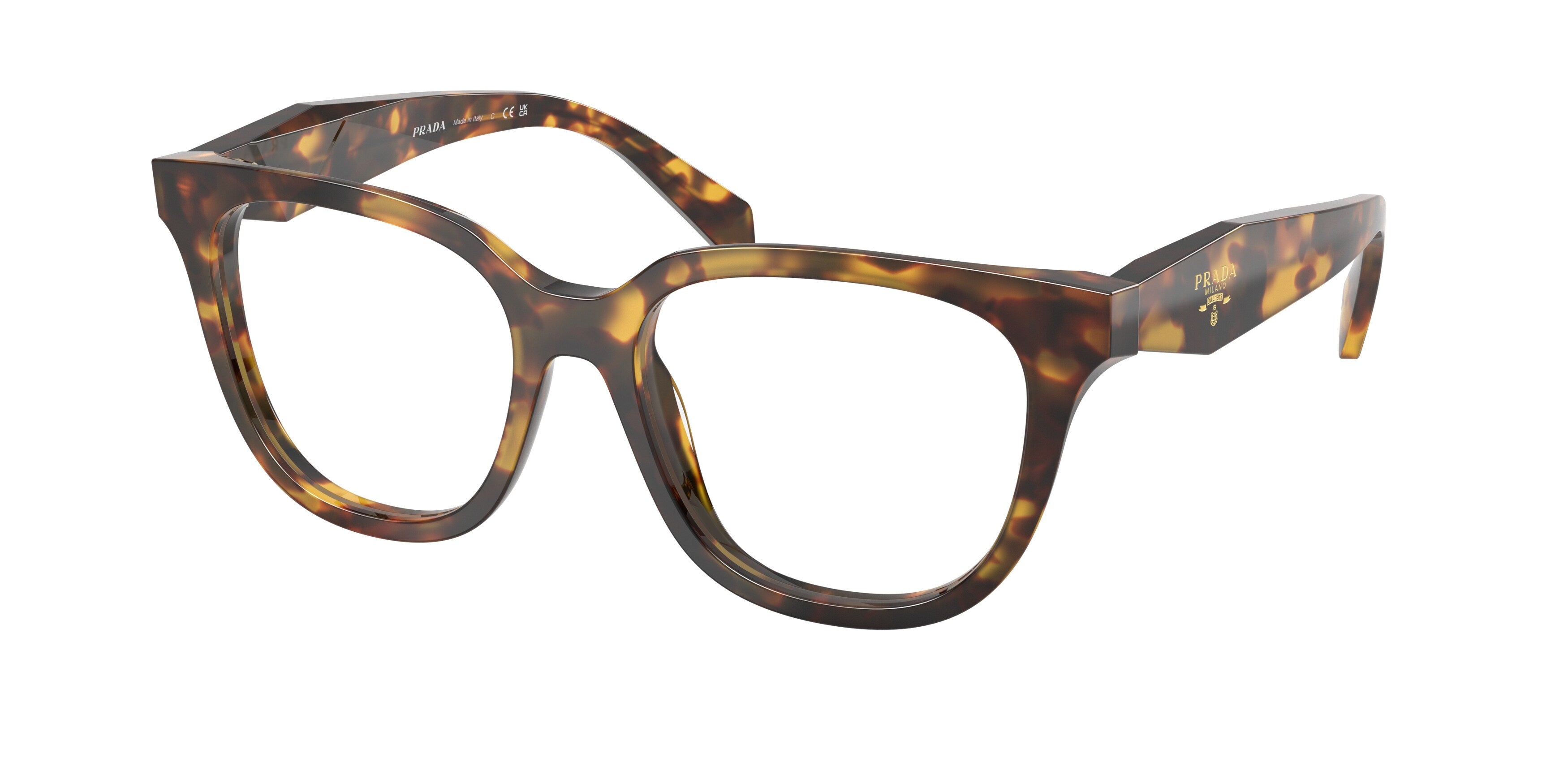 Prada Donna Prada PR C11V 14L1O1 Montature da vista Acetato Tartaruga Farfalla Normale