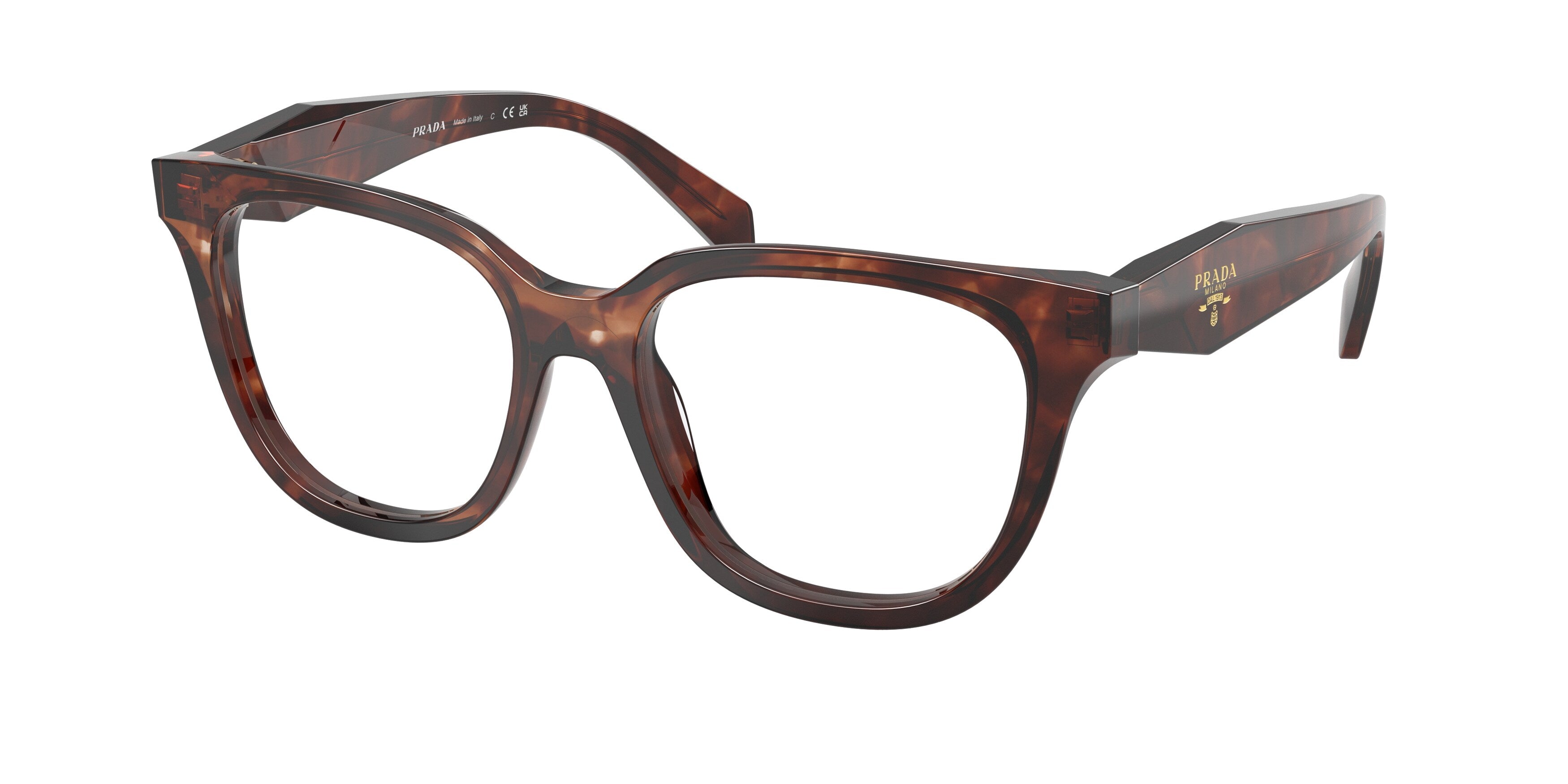 Prada Donna Prada PR C11V 14P1O1 Montature da vista Acetato Tartaruga Farfalla Normale Prada Donna Prada PR C11V 14P1O1 Montature da vista Acetato Tartaruga Farfalla Normale