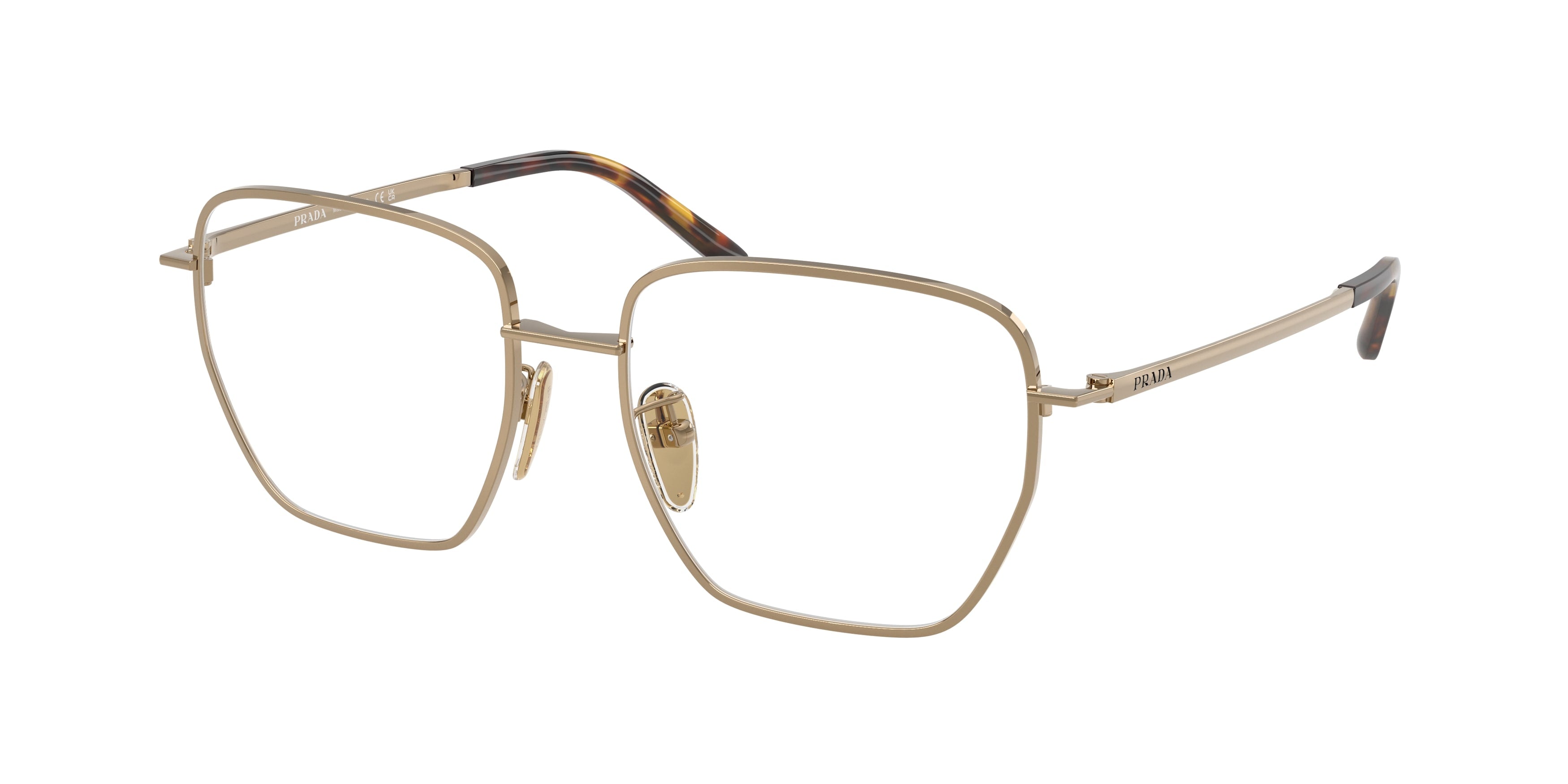 Prada Donna Prada PR C51VD 7OE1O1 Montature da vista Metallo Marrone Squadrata Normale Prada Donna Prada PR C51VD 7OE1O1 Montature da vista Metallo Marrone Squadrata Normale