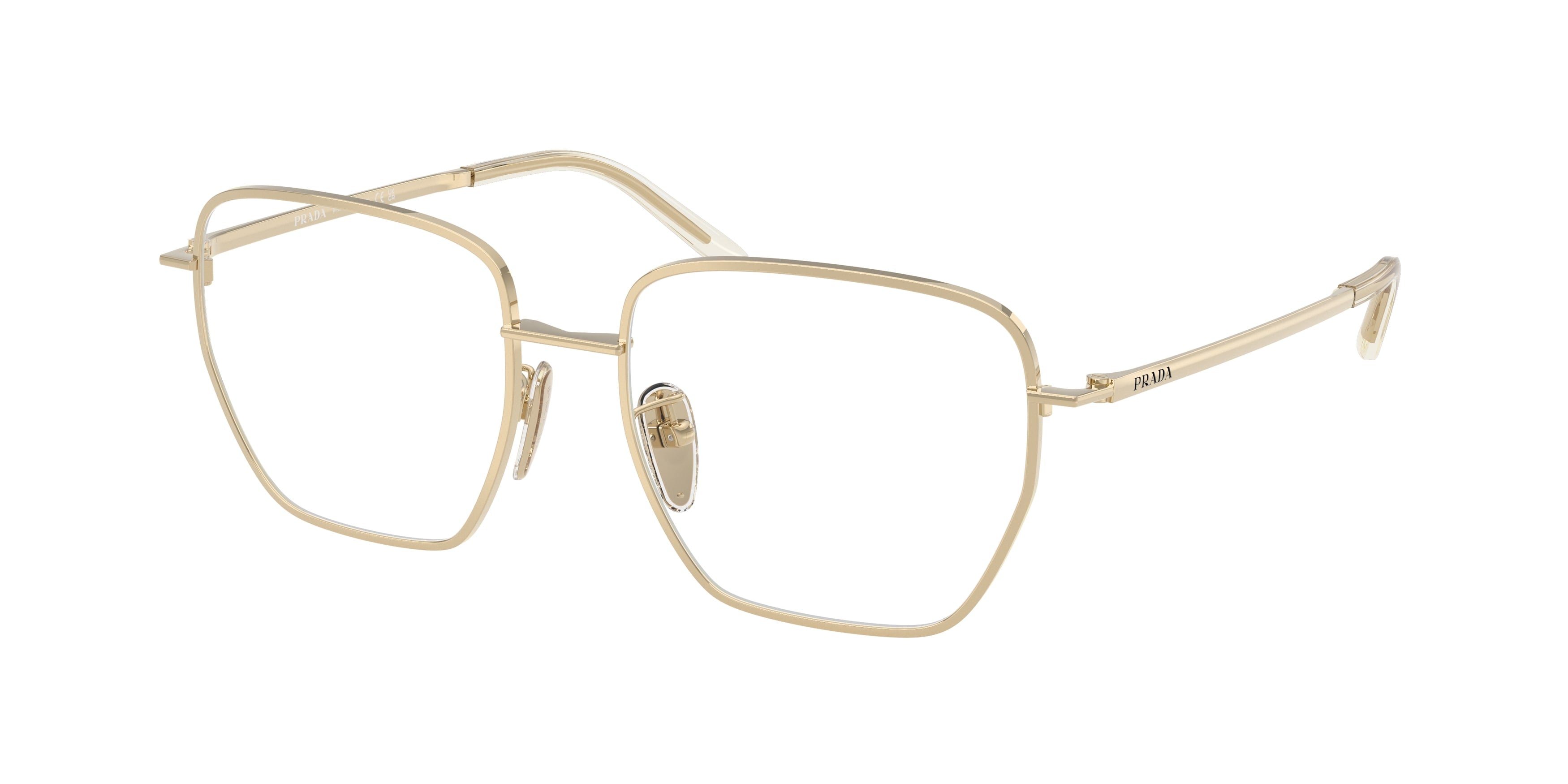 Prada Donna Prada PR C51VD ZVN1O1 Montature da vista Metallo Oro Squadrata Normale