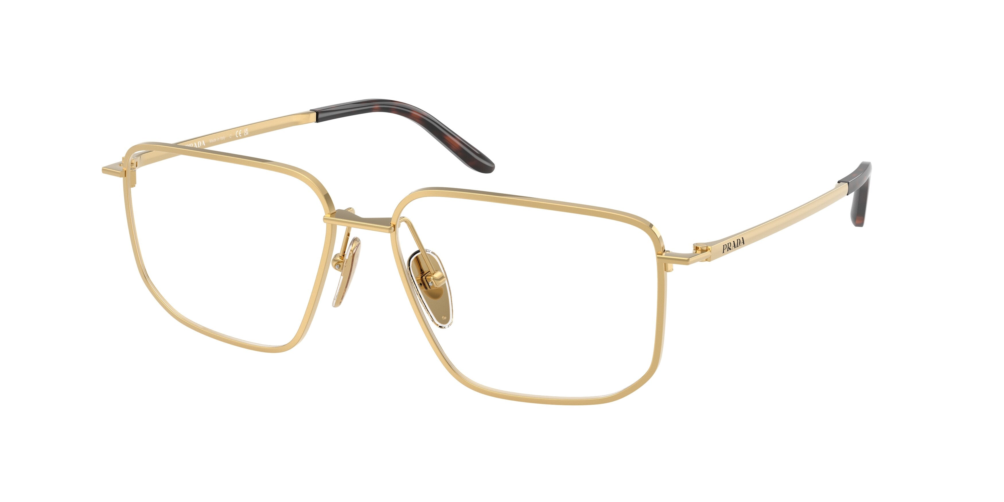 Prada Donna Prada PR C52V 5AK1O1 Montature da vista Metallo Oro Squadrata Normale