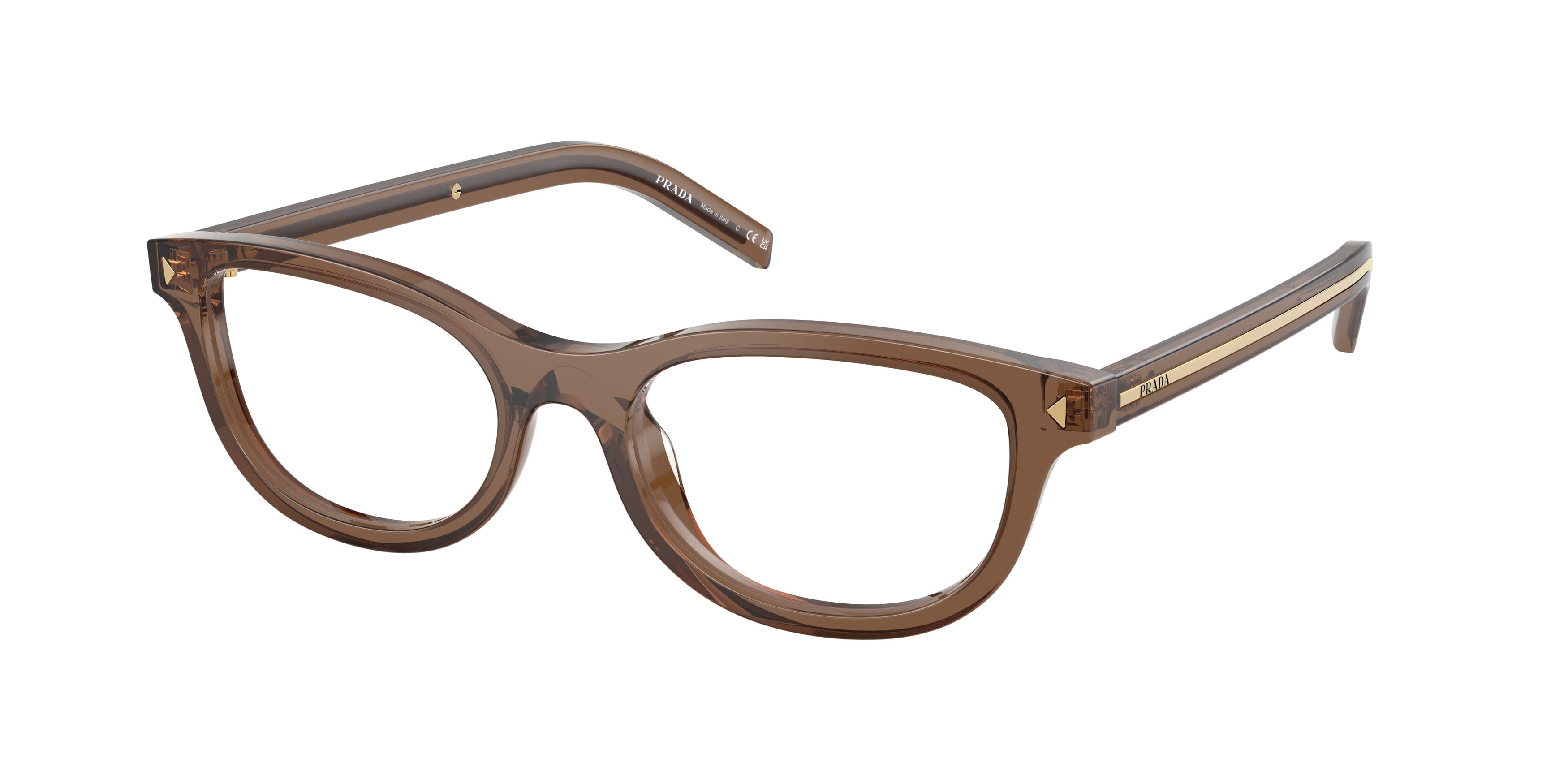 Prada Donna Prada PR D01VU 28I1O1 Montature da vista Acetato Trasparente Trasparente Rotonda Normale Prada Donna Prada PR D01VU 28I1O1 Montature da vista Acetato Trasparente Trasparente Rotonda Normale