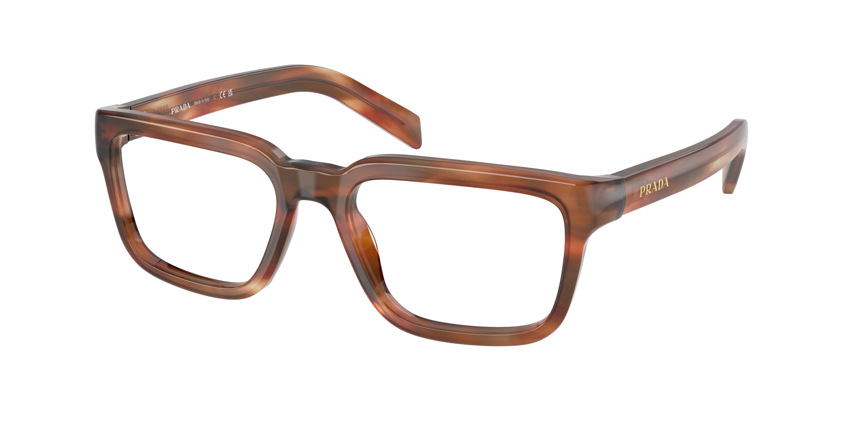 Prada Donna Prada PR D04V 24G1O1 Montature da vista Acetato Tartaruga Trasparente Pillow Normale Prada Donna Prada PR D04V 24G1O1 Montature da vista Acetato Tartaruga Trasparente Pillow Normale