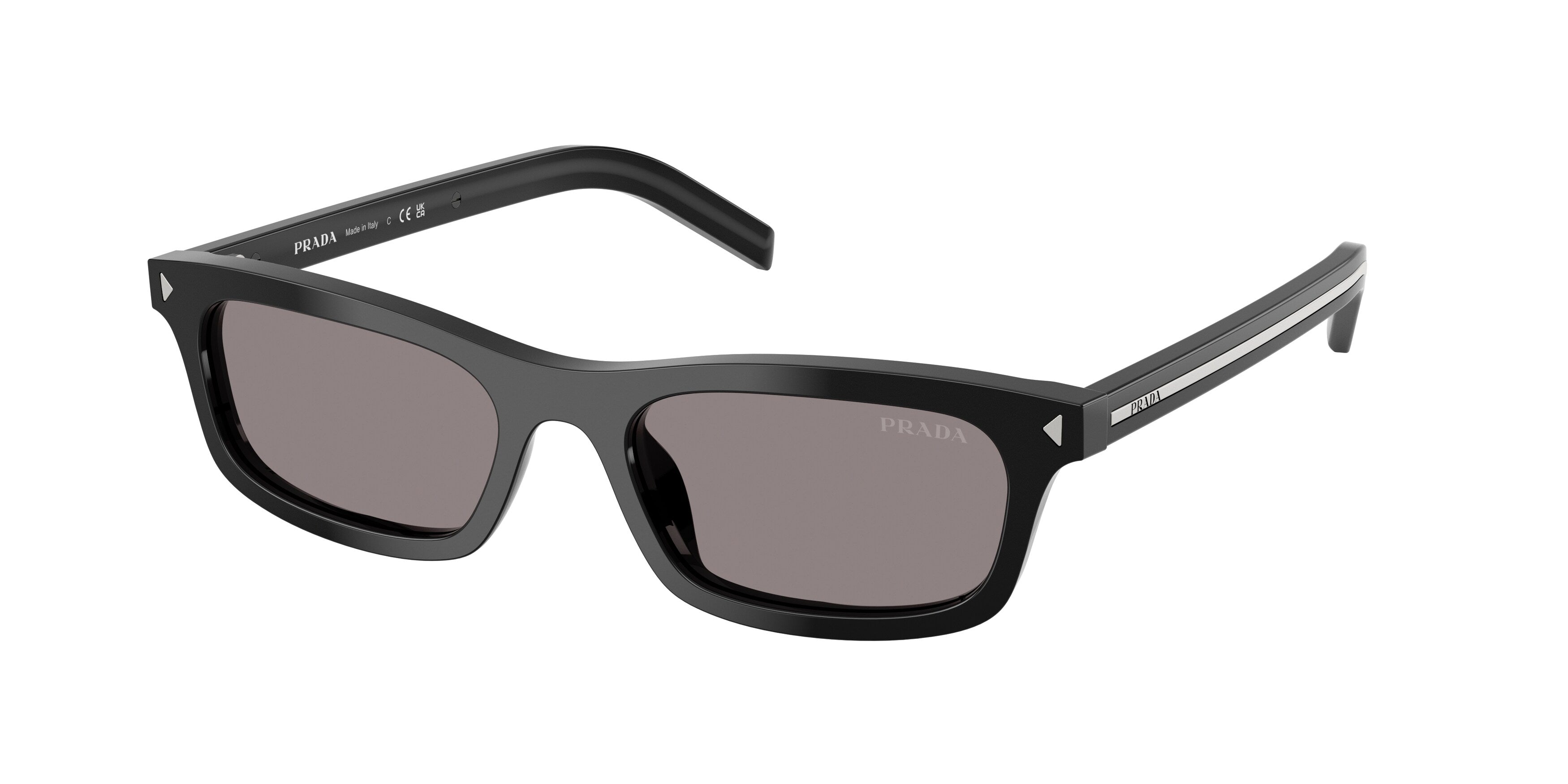 Prada Donna Prada PR D05S 16K03D Occhiali da sole Acetato Nero Grigio Pillow Normale Prada Donna Prada PR D05S 16K03D Occhiali da sole Acetato Nero Grigio Pillow Normale