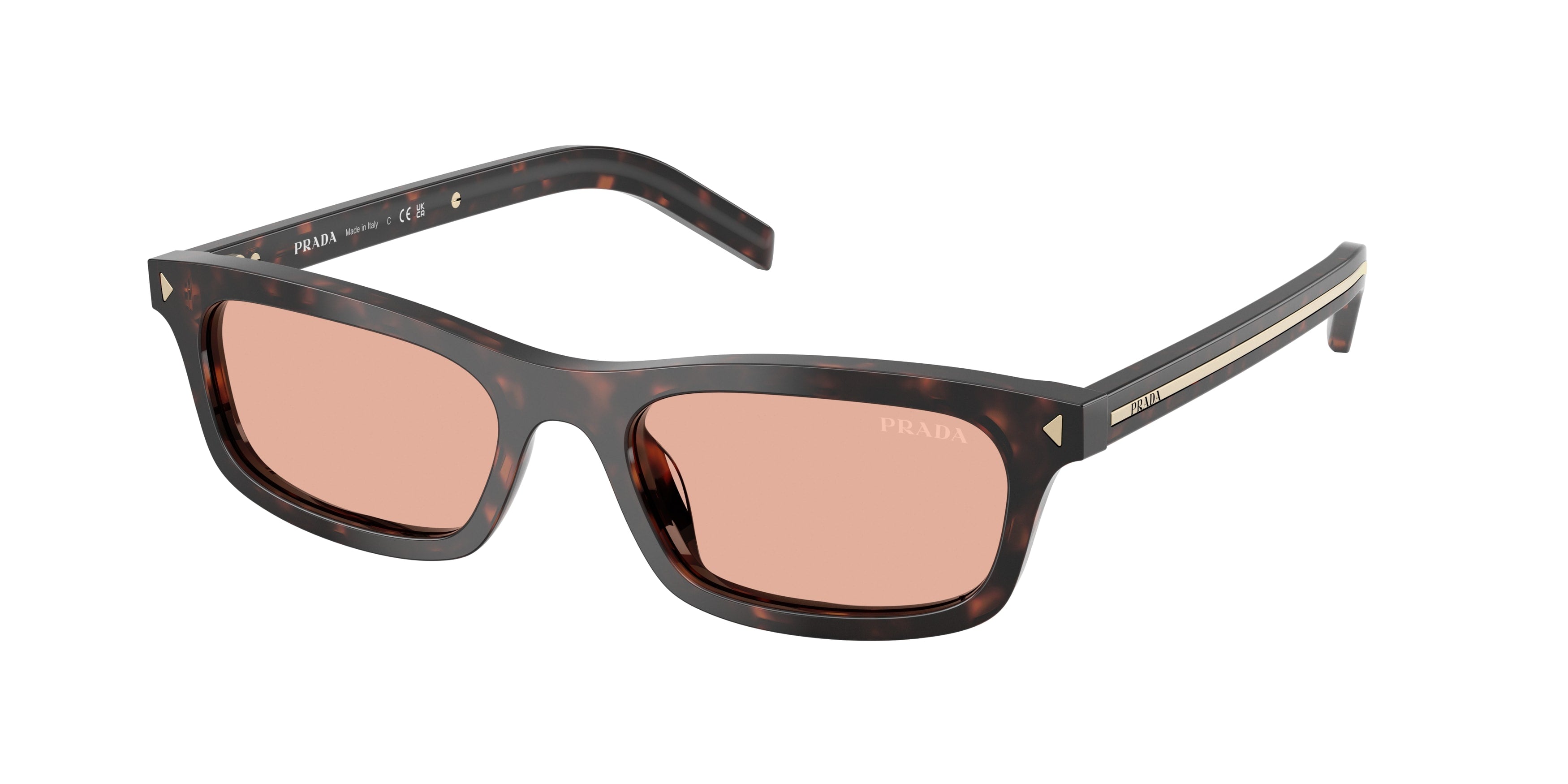 Prada Donna Prada PR D05S 17N50W Occhiali da sole Acetato Tartaruga Rosa Pillow Normale Prada Donna Prada PR D05S 17N50W Occhiali da sole Acetato Tartaruga Rosa Pillow Normale