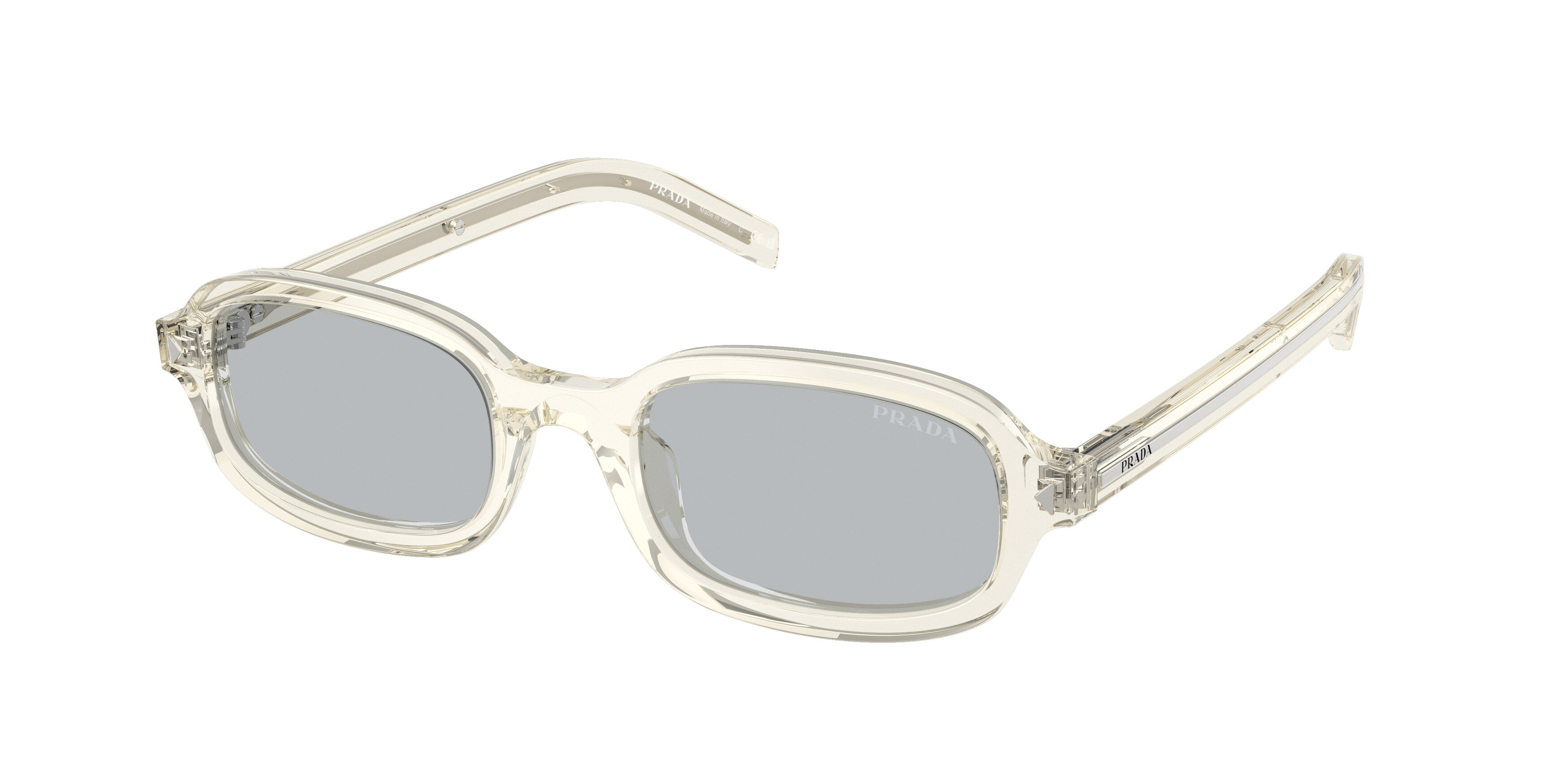 Prada Donna Prada PR D06S 12X40W Occhiali da sole Acetato Marrone Grigio Rotonda Normale Prada Donna Prada PR D06S 12X40W Occhiali da sole Acetato Marrone Grigio Rotonda Normale