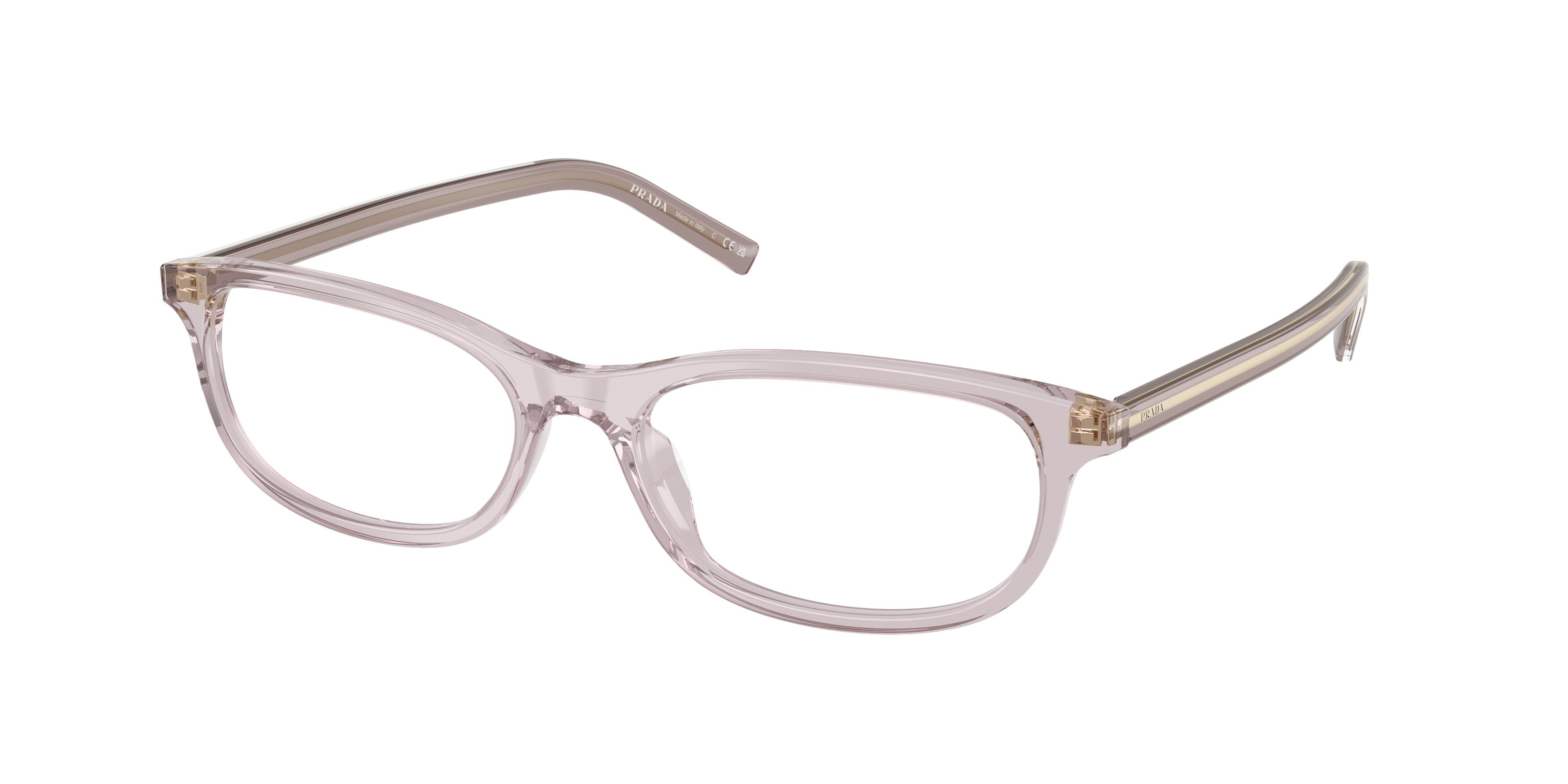Prada Donna Prada PR D15VU 12W1O1 Montature da vista Acetato Viola Trasparente Geometrica Normale Prada Donna Prada PR D15VU 12W1O1 Montature da vista Acetato Viola Trasparente Geometrica Normale