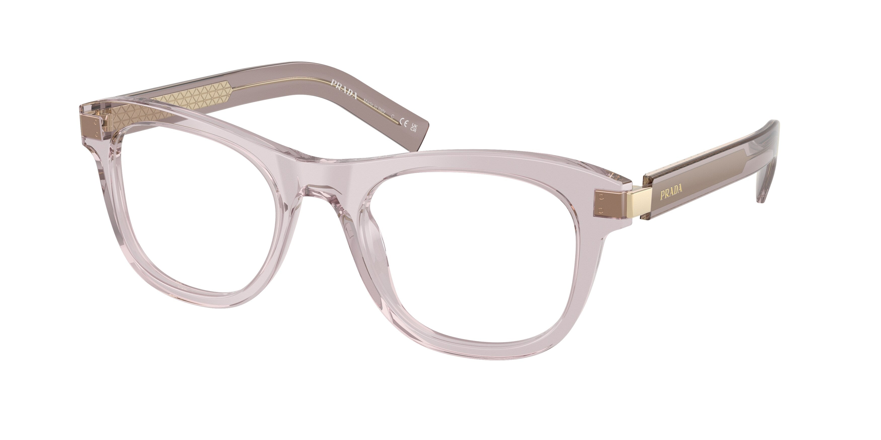 Prada Donna Prada PR D17V 12W1O1 Montature da vista Acetato Viola Trasparente Cat Eye Normale Prada Donna Prada PR D17V 12W1O1 Montature da vista Acetato Viola Trasparente Cat Eye Normale