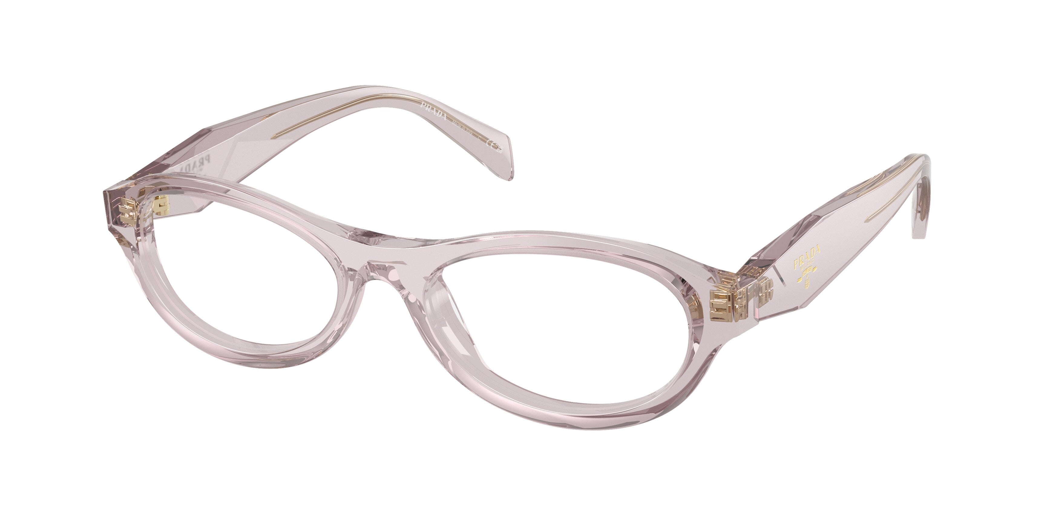 Prada Donna Prada PR D18V 12W1O1 Montature da vista Acetato Viola Trasparente Rotonda Normale Prada Donna Prada PR D18V 12W1O1 Montature da vista Acetato Viola Trasparente Rotonda Normale