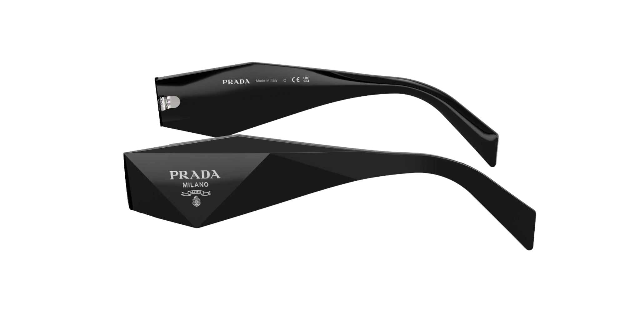 Prada Prada Aste di ricambio Prada PR 17WS Aste di ricambio Acetato Nero