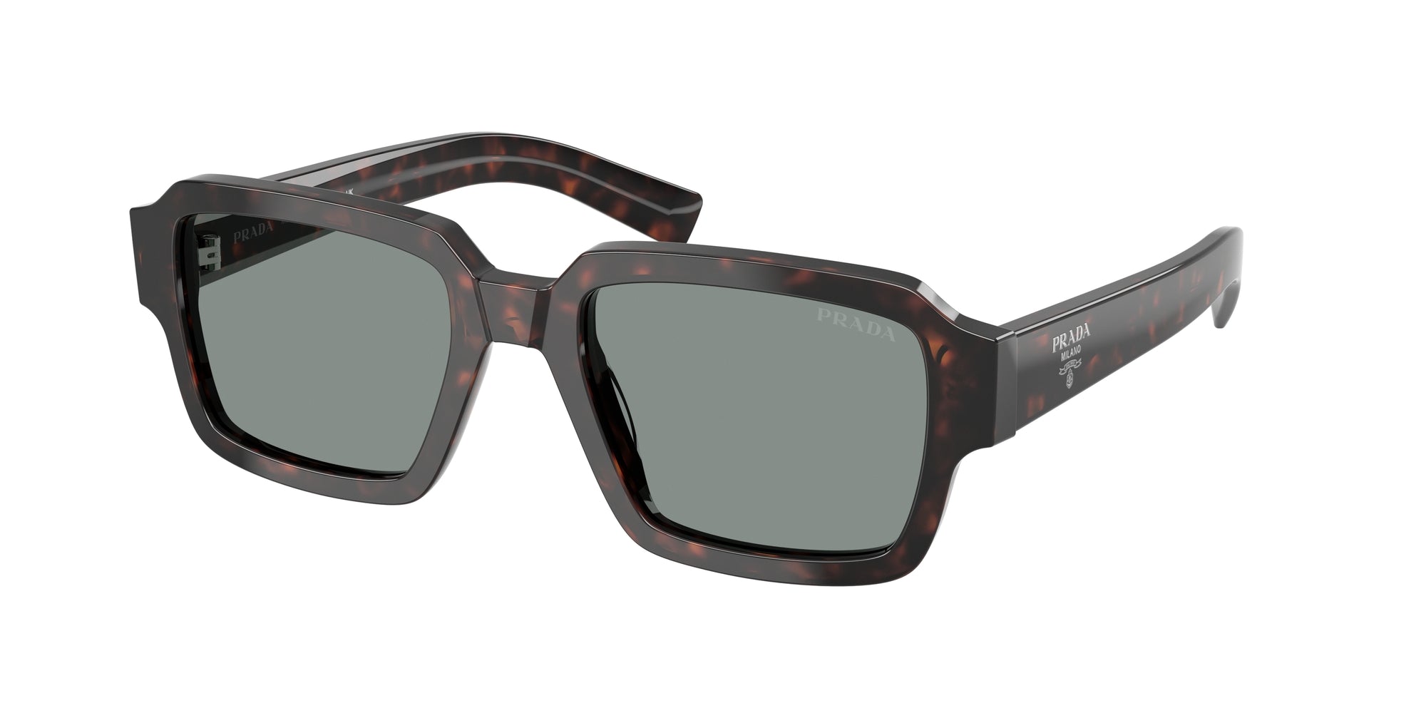 Prada Uomo Prada PR 02ZS 17N20N Occhiali da sole Acetato Tartaruga Blu Squadrata Normale Prada Uomo Prada PR 02ZS 17N20N Occhiali da sole Acetato Tartaruga Blu Squadrata Normale
