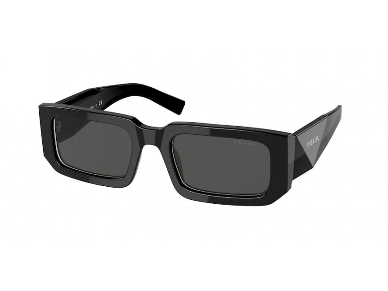 Prada Uomo Prada PR 06YS 09Q5S0 Occhiali da sole Acetato Nero Grigio Squadrata Normale