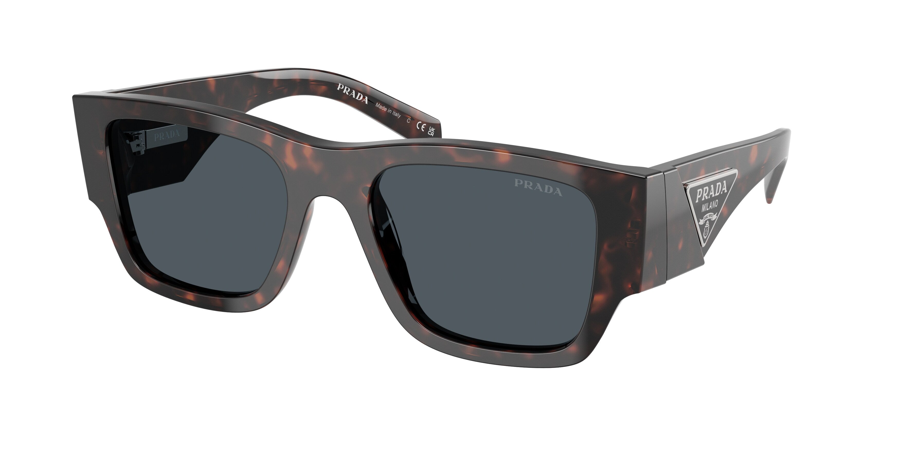 Prada Uomo Prada PR 10ZS 17N70B Occhiali da sole Acetato Tartaruga Grigio Pillow Normale Prada Uomo Prada PR 10ZS 17N70B Occhiali da sole Acetato Tartaruga Grigio Pillow Normale
