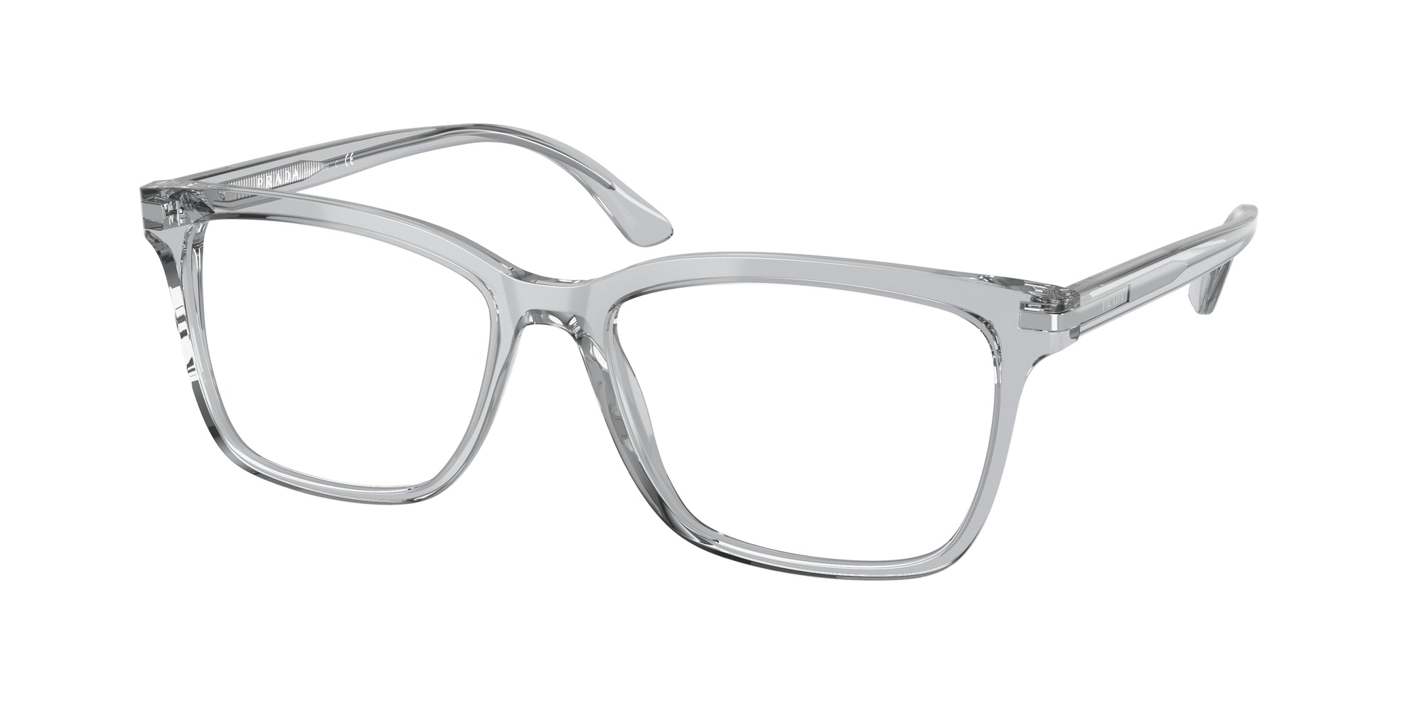 Prada Uomo Prada PR 14WV U431O1 Montature da vista Acetato Grigio Squadrata Normale Prada Uomo Prada PR 14WV U431O1 Montature da vista Acetato Grigio Squadrata Normale