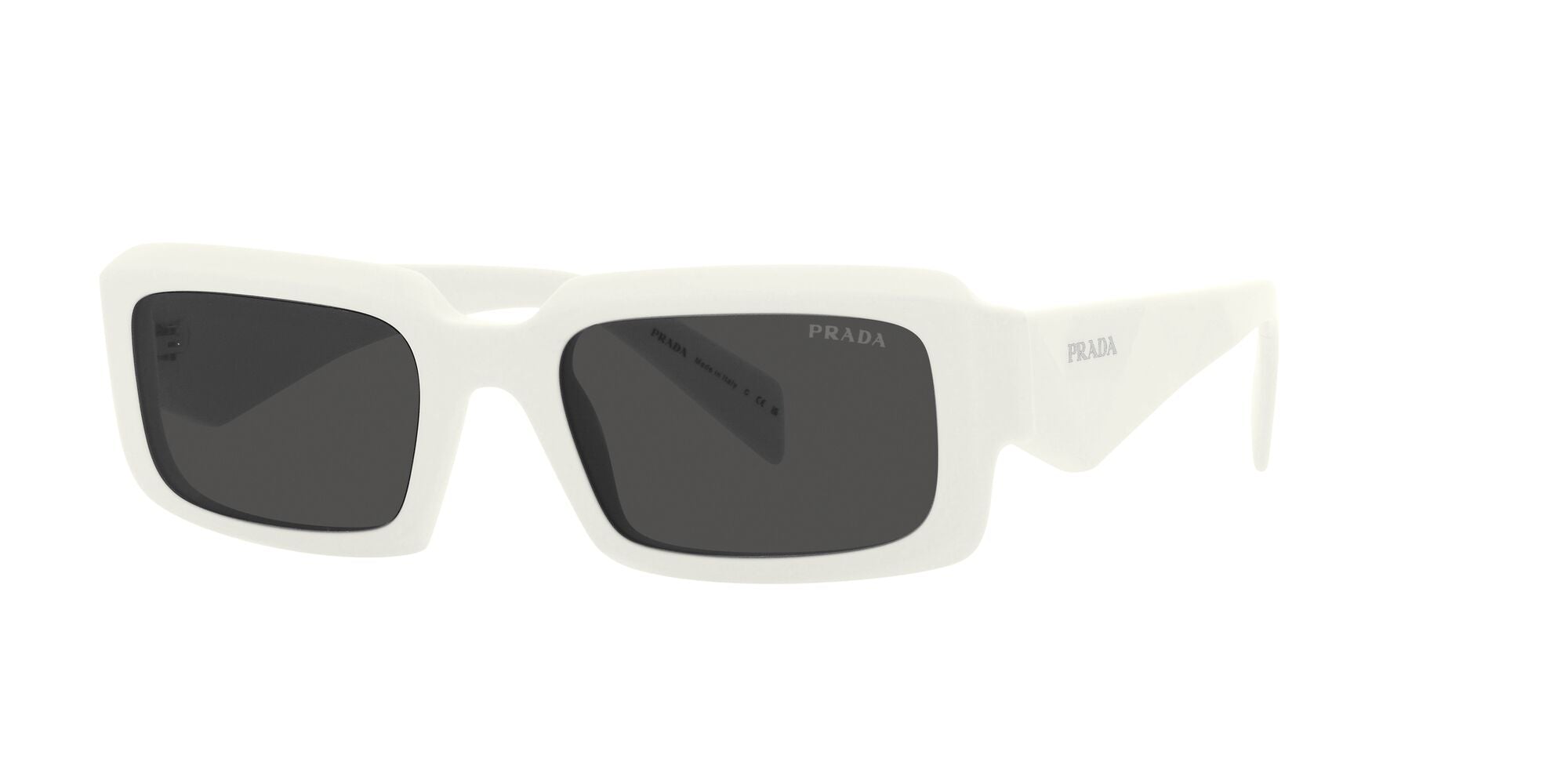 Prada Uomo Prada PR 27ZS 17K08Z Occhiali da sole Acetato Bianco Grigio Geometrica Normale Prada Uomo Prada PR 27ZS 17K08Z Occhiali da sole Acetato Bianco Grigio Geometrica Normale