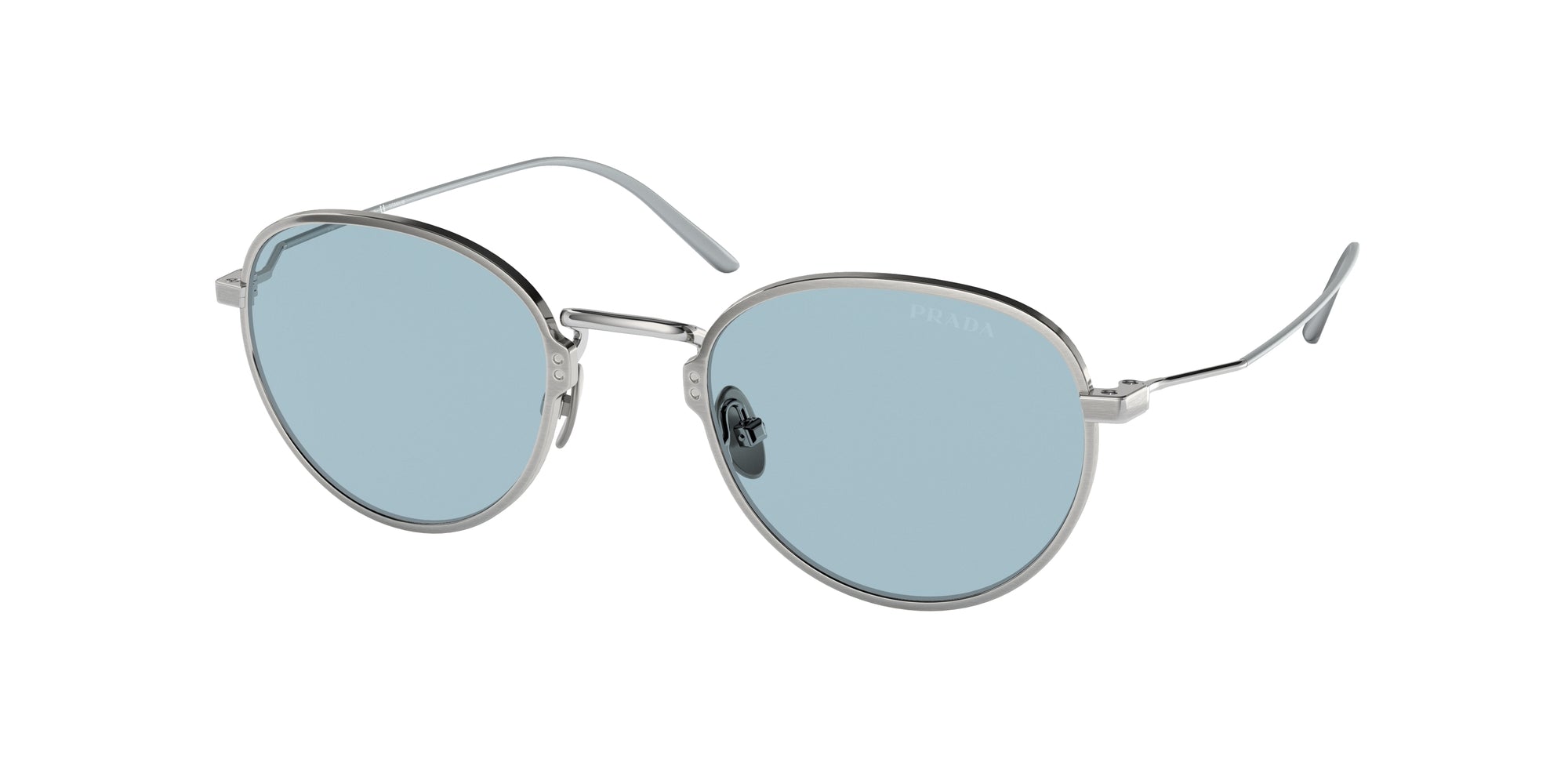 Prada Uomo Prada PR 53WS 05Q05I Occhiali da sole Titanio Grigio Blu Pantos Normale