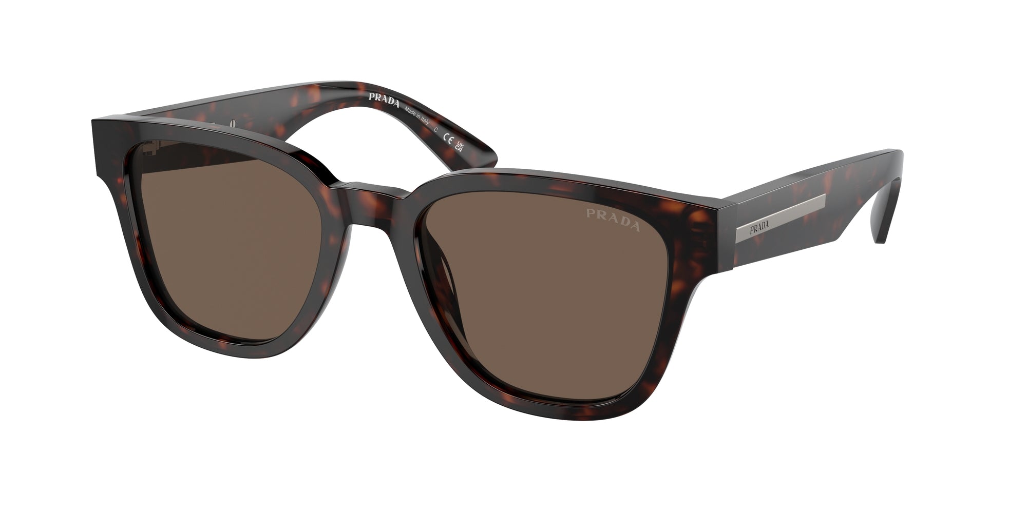 Prada Uomo Prada PR A04S 17N08T Occhiali da sole Acetato Tartaruga Marrone Pillow Normale Antiriflesso Prada Uomo Prada PR A04S 17N08T Occhiali da sole Acetato Tartaruga Marrone Pillow Normale Antiriflesso