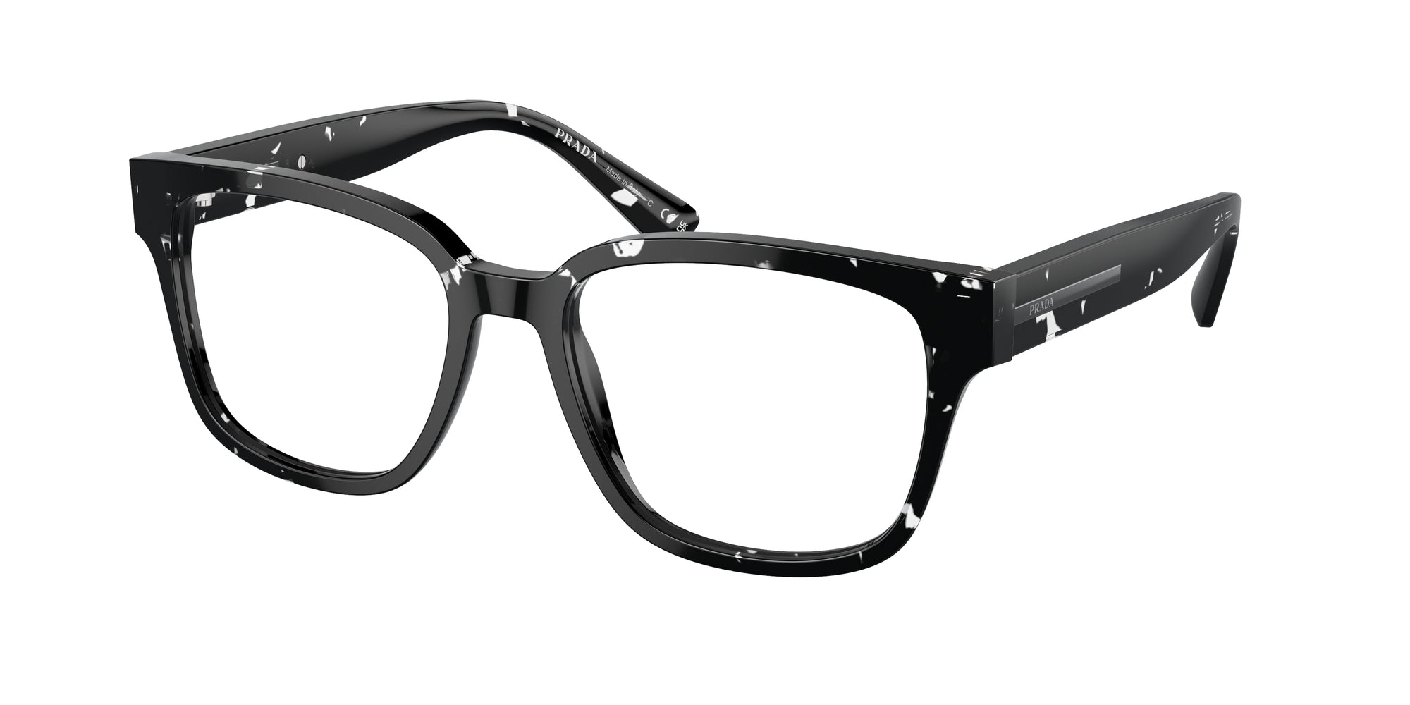 Prada Uomo Prada PR A09V 15O1O1 Montature da vista Acetato Marrone Trasparente Pillow Normale Prada Uomo Prada PR A09V 15O1O1 Montature da vista Acetato Marrone Trasparente Pillow Normale