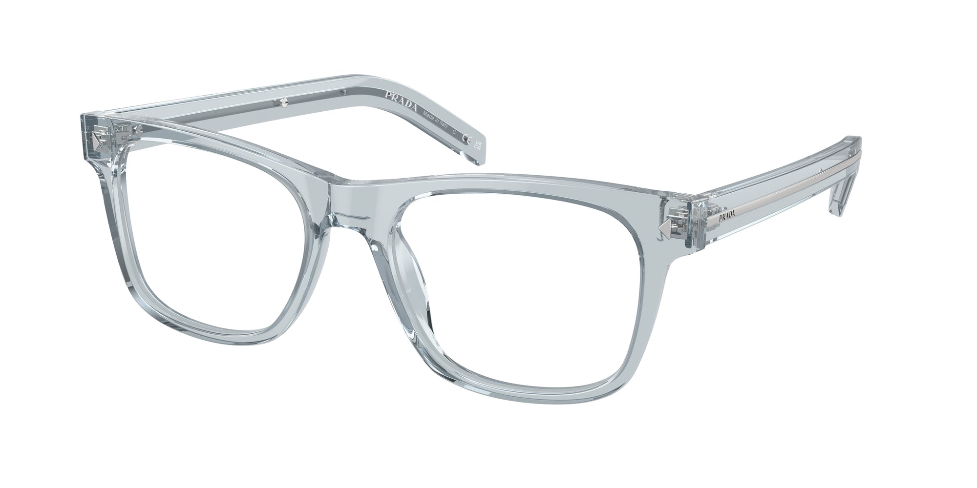 Prada Uomo Prada PR A13V 19T1O1 Montature da vista Acetato Blu Pillow Normale Prada Uomo Prada PR A13V 19T1O1 Montature da vista Acetato Blu Pillow Normale