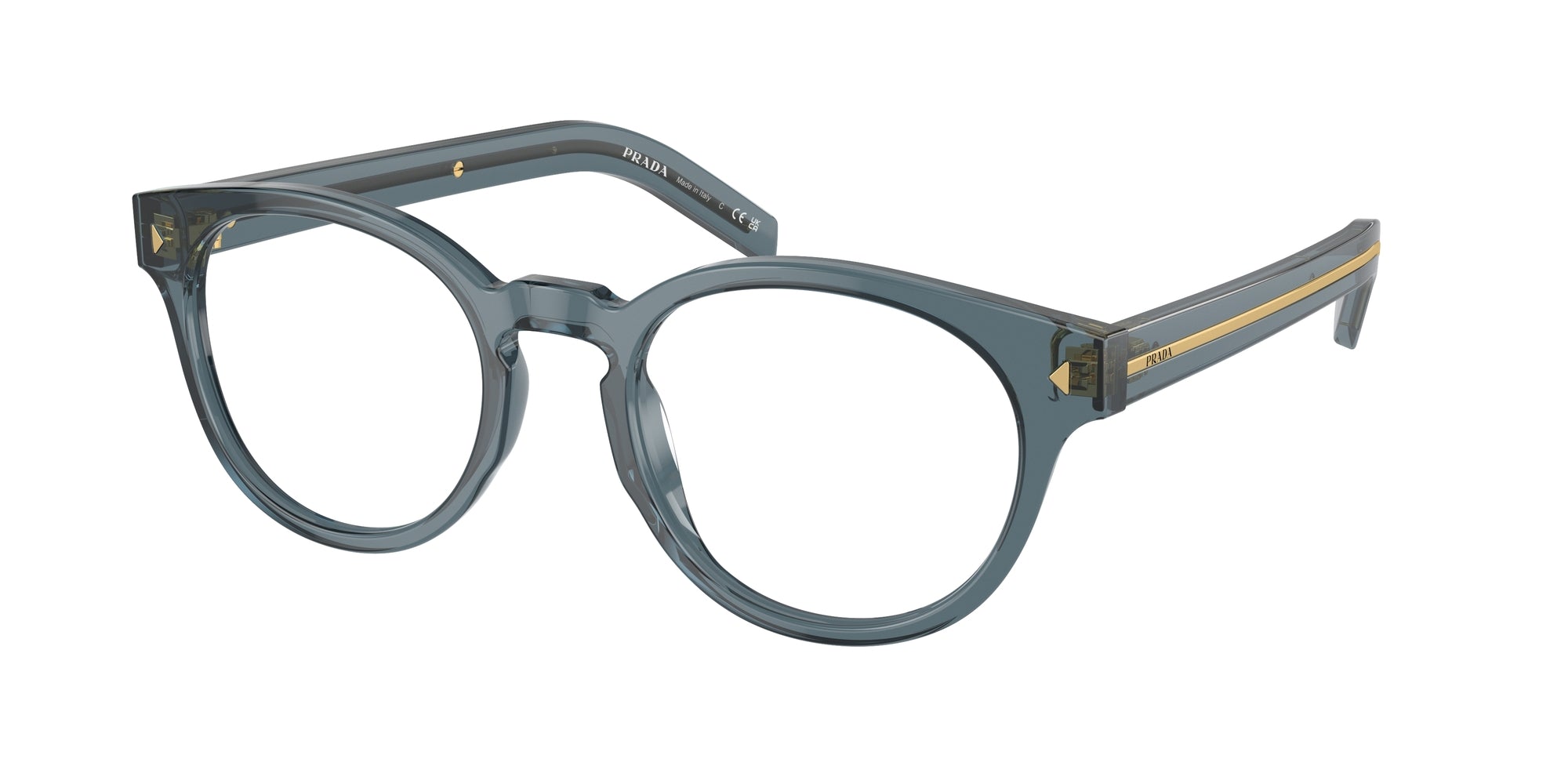 Prada Uomo Prada PR A14V 17T1O1 Montature da vista Acetato Blu Pantos Normale Prada Uomo Prada PR A14V 17T1O1 Montature da vista Acetato Blu Pantos Normale