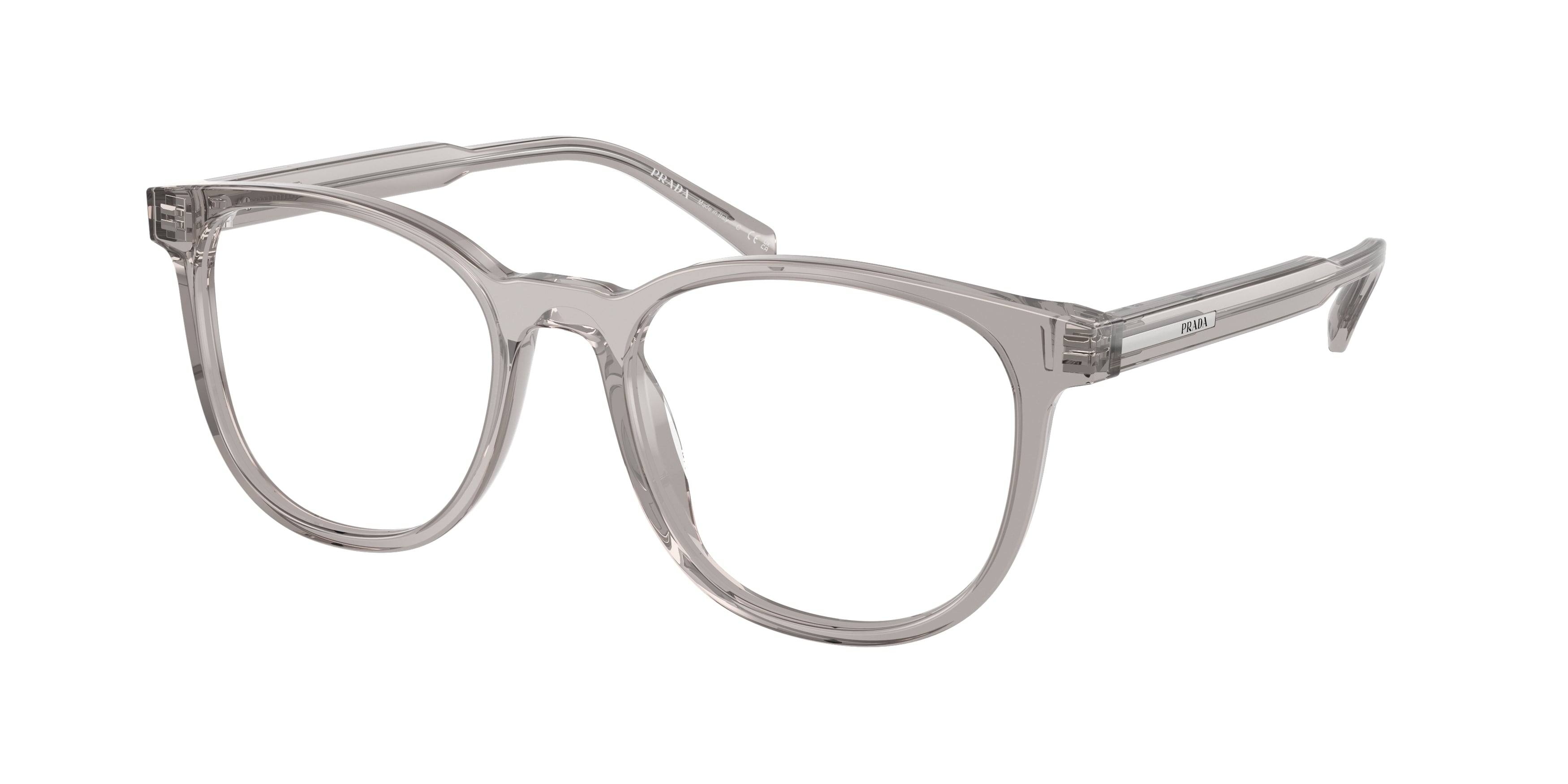 Prada Uomo Prada PR A15V 10J1O1 Montature da vista Acetato Grigio Trasparente Pantos Normale Prada Uomo Prada PR A15V 10J1O1 Montature da vista Acetato Grigio Trasparente Pantos Normale
