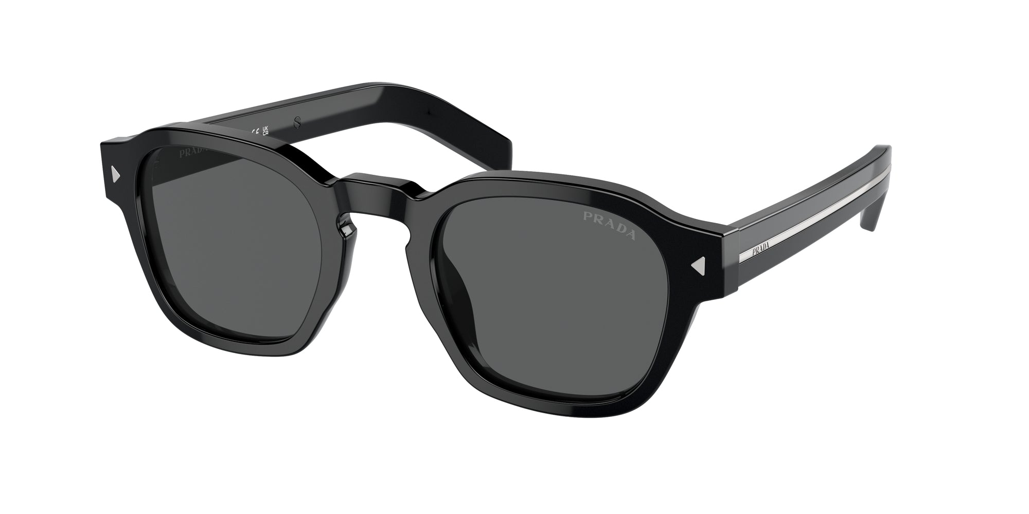 Prada Uomo Prada PR A16S 16K731 Occhiali da sole Acetato Nero Grigio Pantos Normale