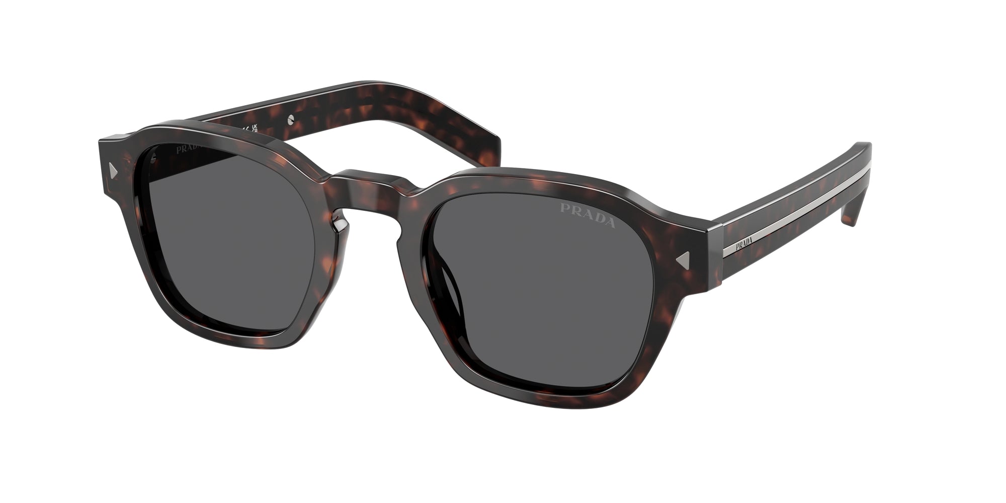 Prada Uomo Prada PR A16S 17N731 Occhiali da sole Acetato Tartaruga Grigio Pantos Normale Prada Uomo Prada PR A16S 17N731 Occhiali da sole Acetato Tartaruga Grigio Pantos Normale