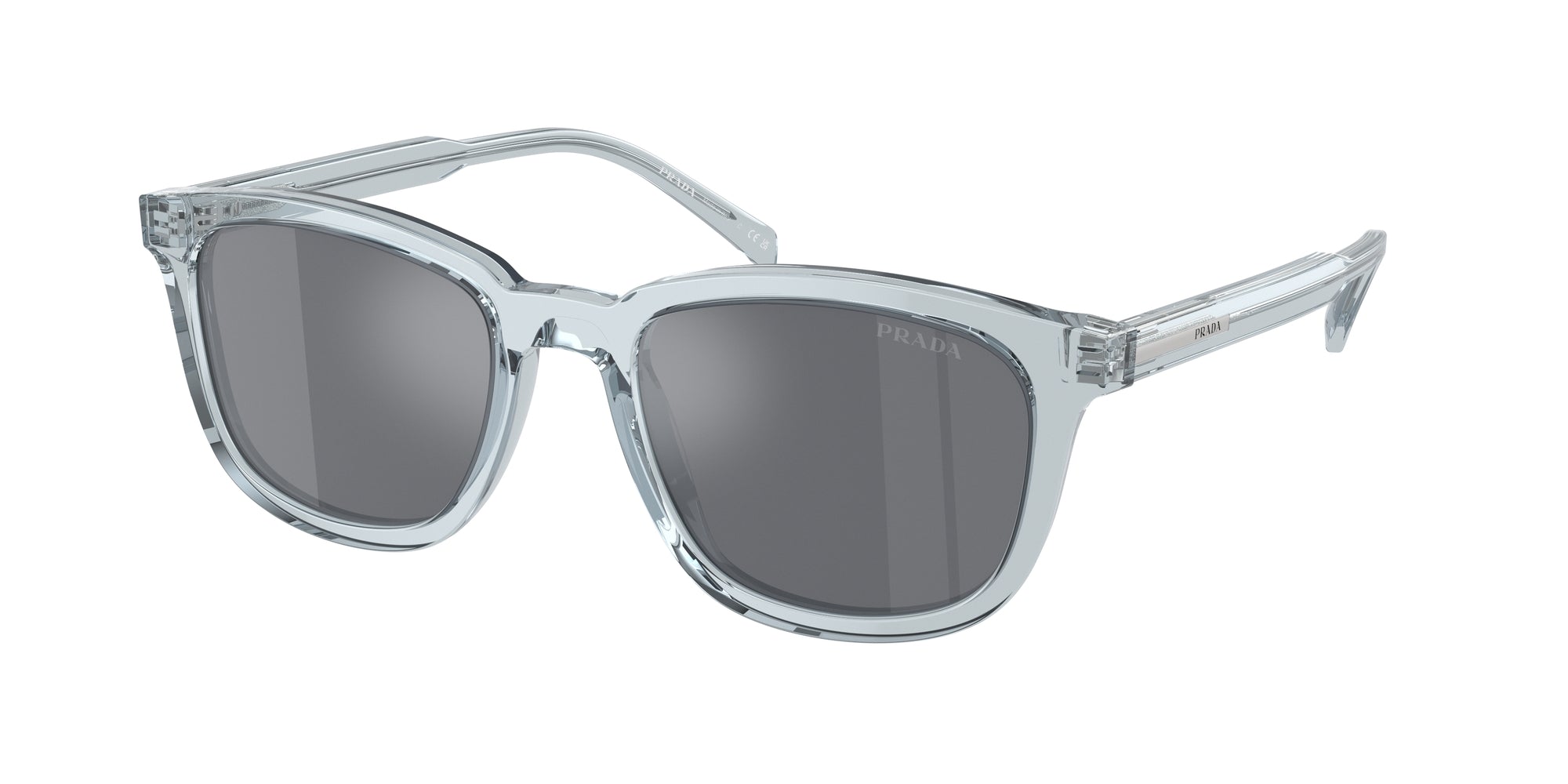 Prada Uomo Prada PR A21S 19T175 Occhiali da sole Acetato Blu Grigio Pillow Normale Flash Prada Uomo Prada PR A21S 19T175 Occhiali da sole Acetato Blu Grigio Pillow Normale Flash