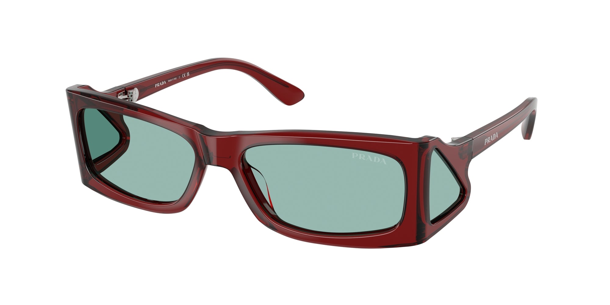 Prada Uomo Prada PR B03S 12Z40K Occhiali da sole Acetato Marrone Verde Squadrata Normale Prada Uomo Prada PR B03S 12Z40K Occhiali da sole Acetato Marrone Verde Squadrata Normale