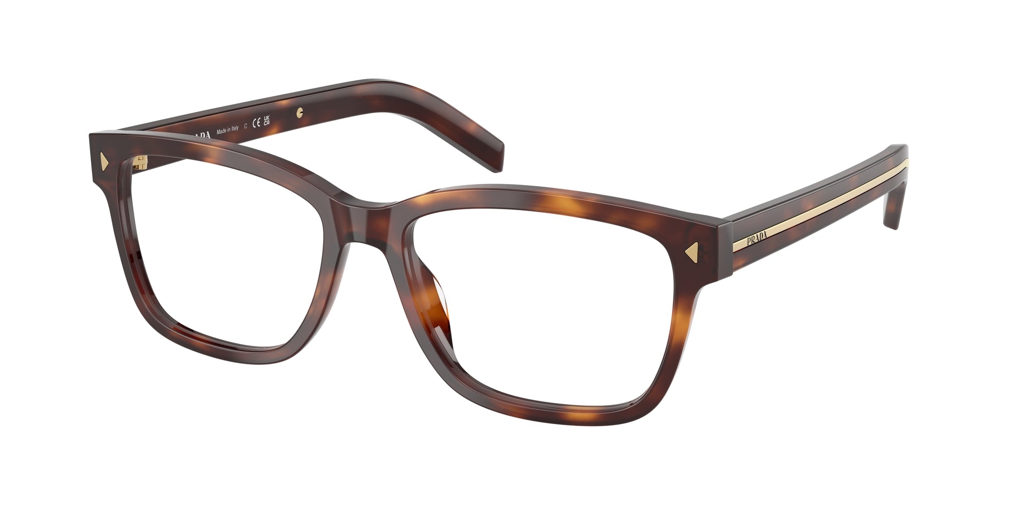 Prada Uomo Prada PR B10V 15W1O1 Montature da vista Acetato Tartaruga Squadrata Normale Prada Uomo Prada PR B10V 15W1O1 Montature da vista Acetato Tartaruga Squadrata Normale