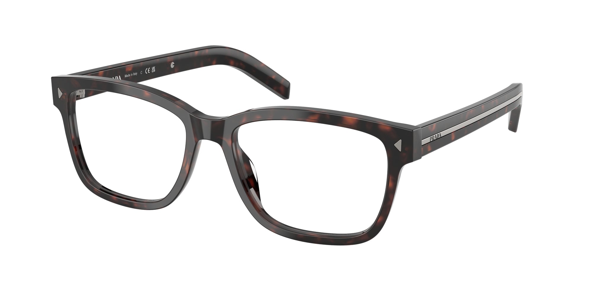 Prada Uomo Prada PR B10V 17N1O1 Montature da vista Acetato Tartaruga Squadrata Normale Prada Uomo Prada PR B10V 17N1O1 Montature da vista Acetato Tartaruga Squadrata Normale