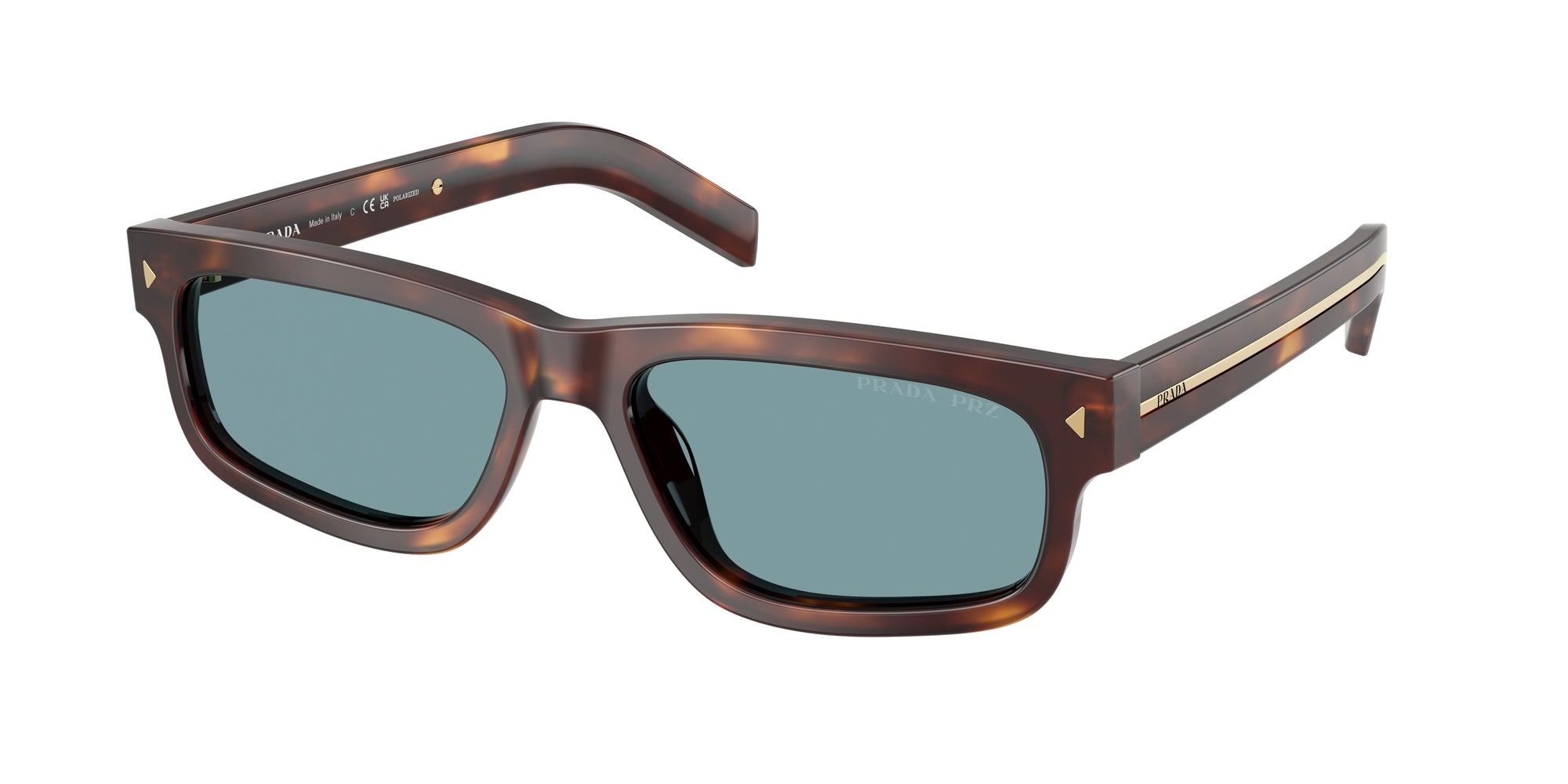 Prada Uomo Prada PR B11S 15W04D Occhiali da sole Acetato Tartaruga Verde Squadrata Polarizzata Prada Uomo Prada PR B11S 15W04D Occhiali da sole Acetato Tartaruga Verde Squadrata Polarizzata