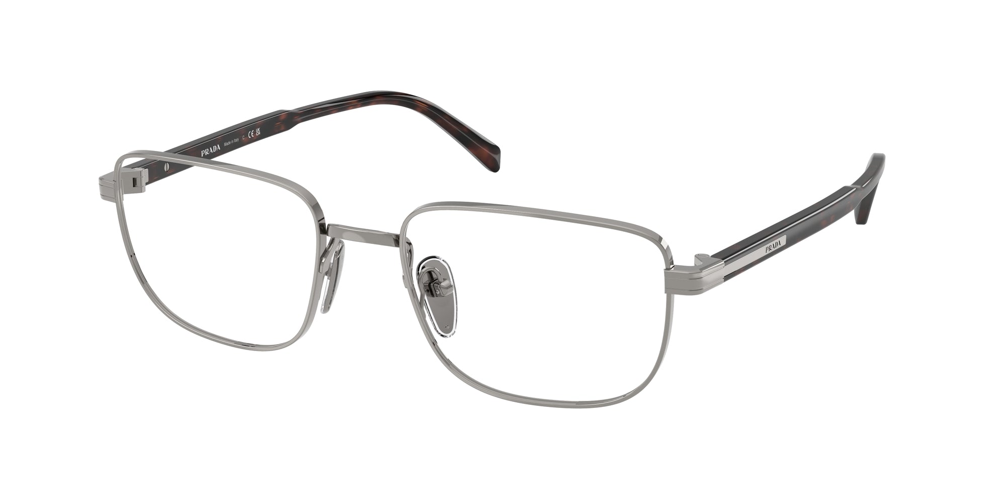 Prada Uomo Prada PR B51V 20C1O1 Montature da vista Grigio Squadrata Normale