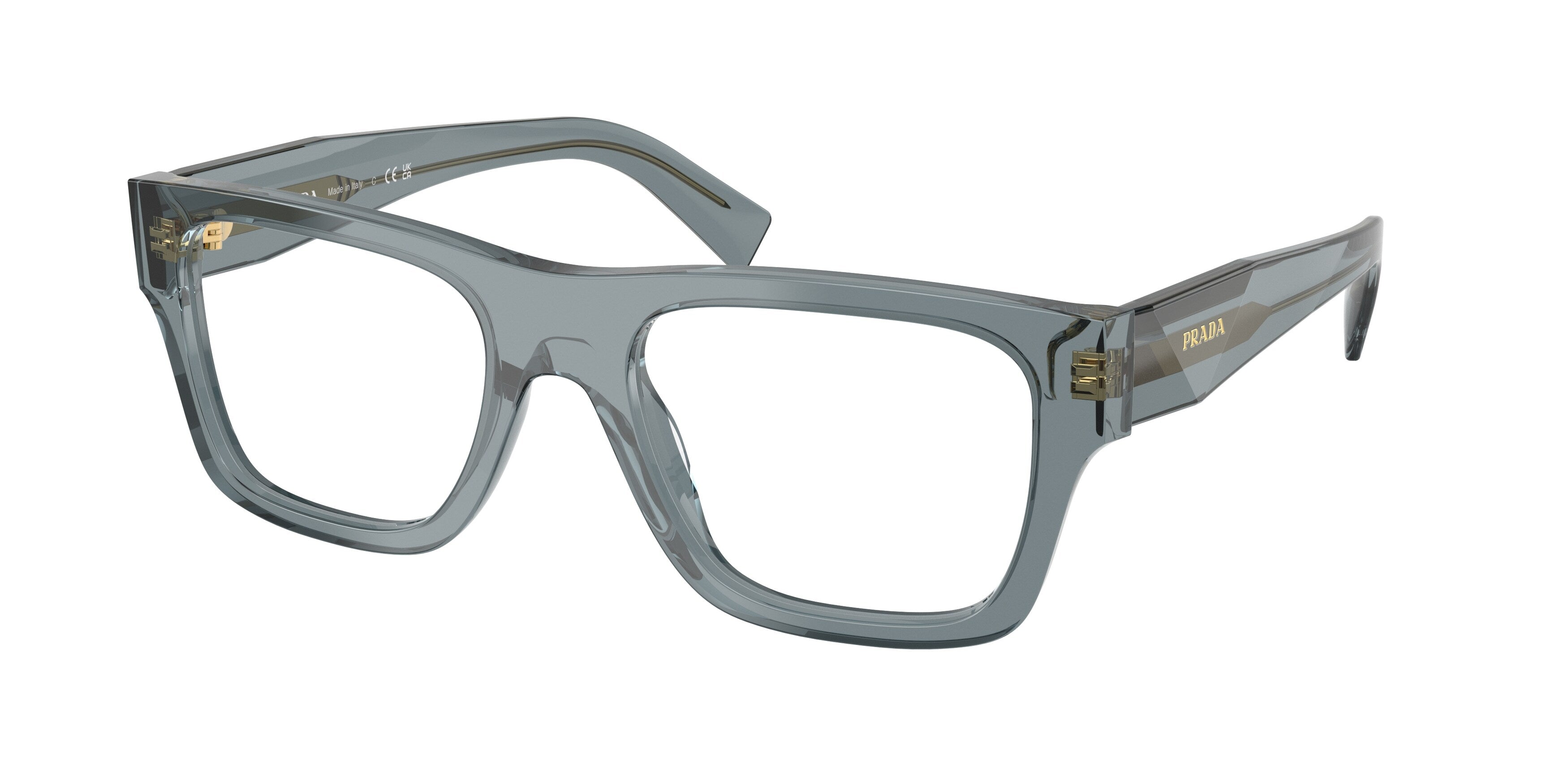 Prada Uomo Prada PR C01V 17T1O1 Montature da vista Acetato Blu Pillow Normale Prada Uomo Prada PR C01V 17T1O1 Montature da vista Acetato Blu Pillow Normale