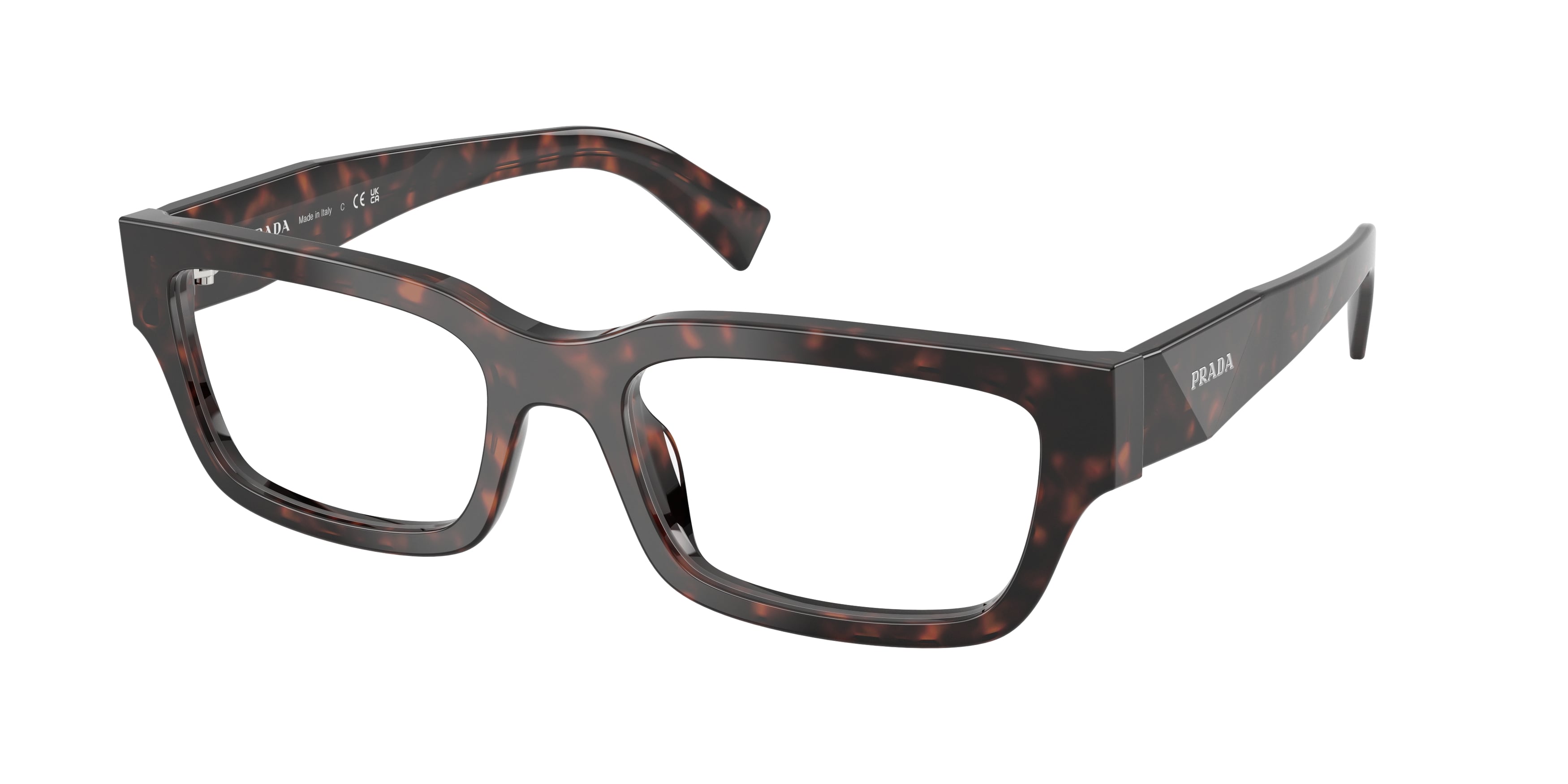 Prada Uomo Prada PR C02V 17N1O1 Montature da vista Acetato Tartaruga Pillow Normale Prada Uomo Prada PR C02V 17N1O1 Montature da vista Acetato Tartaruga Pillow Normale